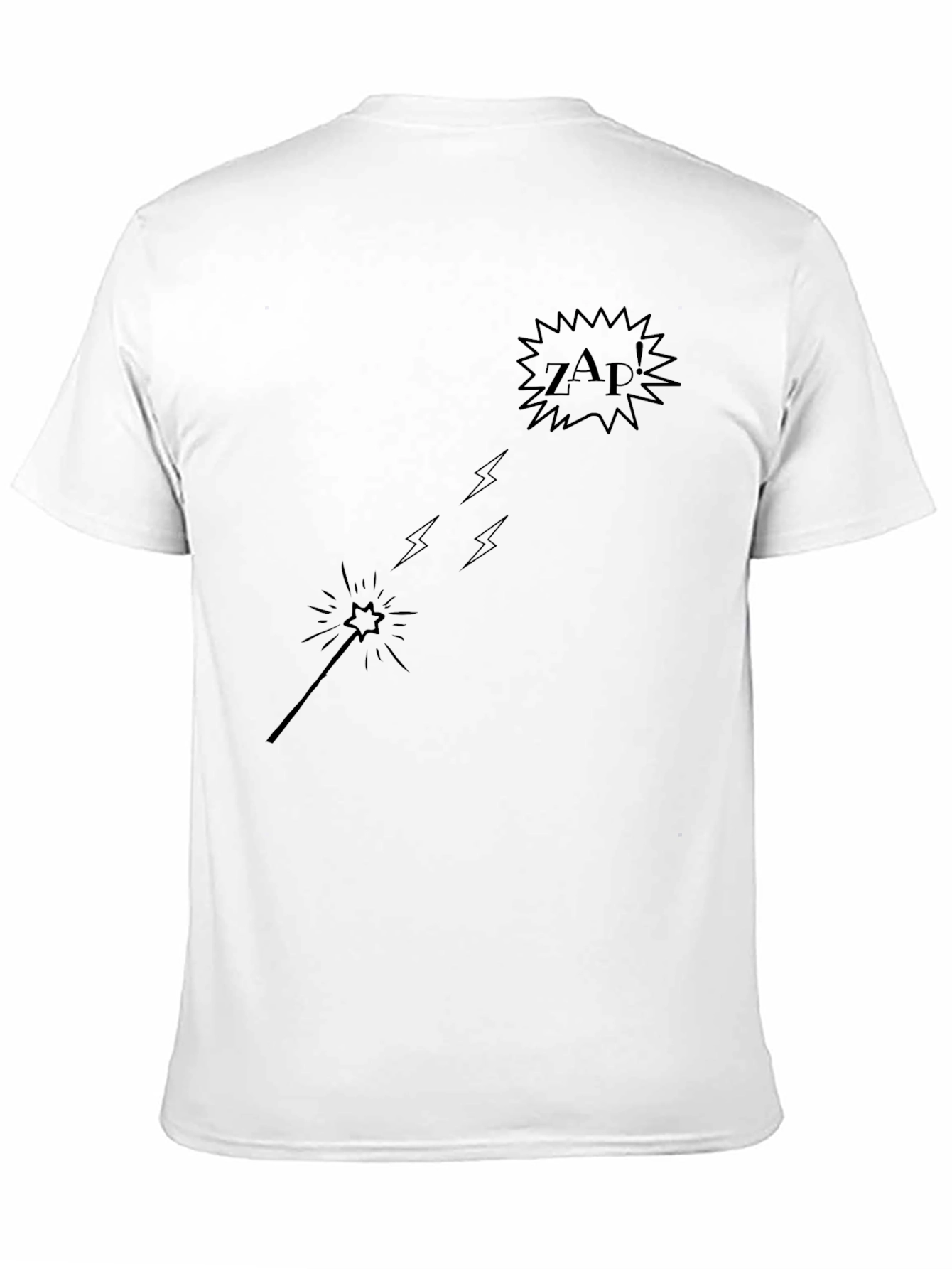 Magic Wand ZAP! Graphic Black Tee