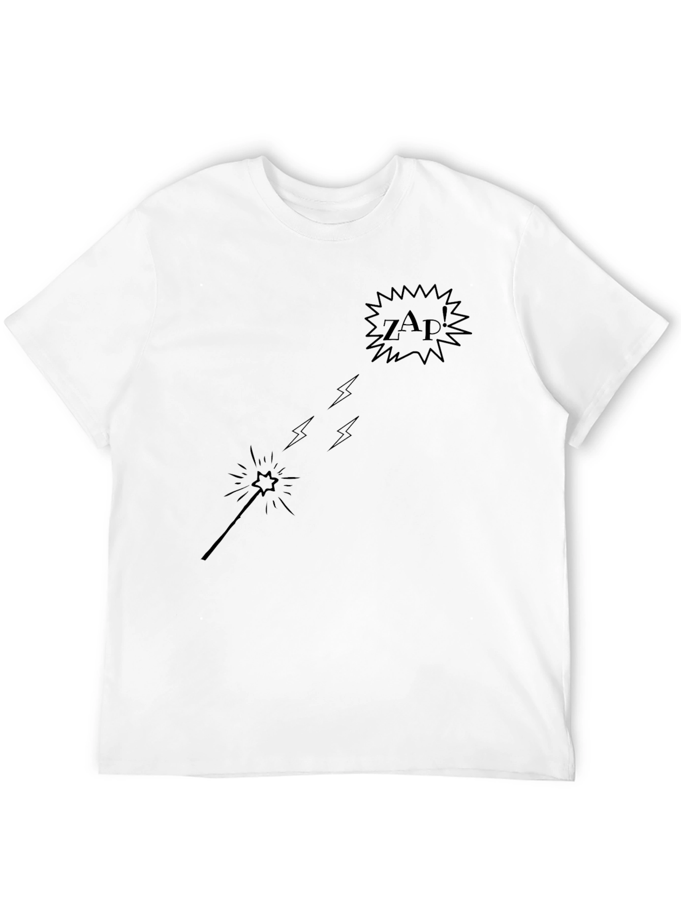 Magic Wand ZAP! Graphic Black Tee