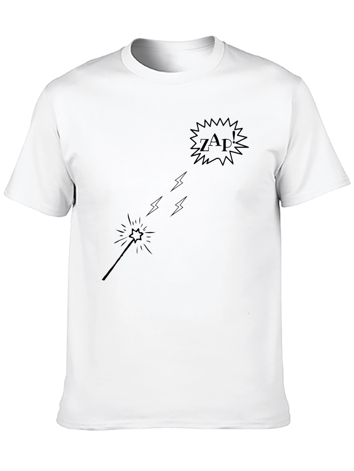 Magic Wand ZAP! Graphic Black Tee