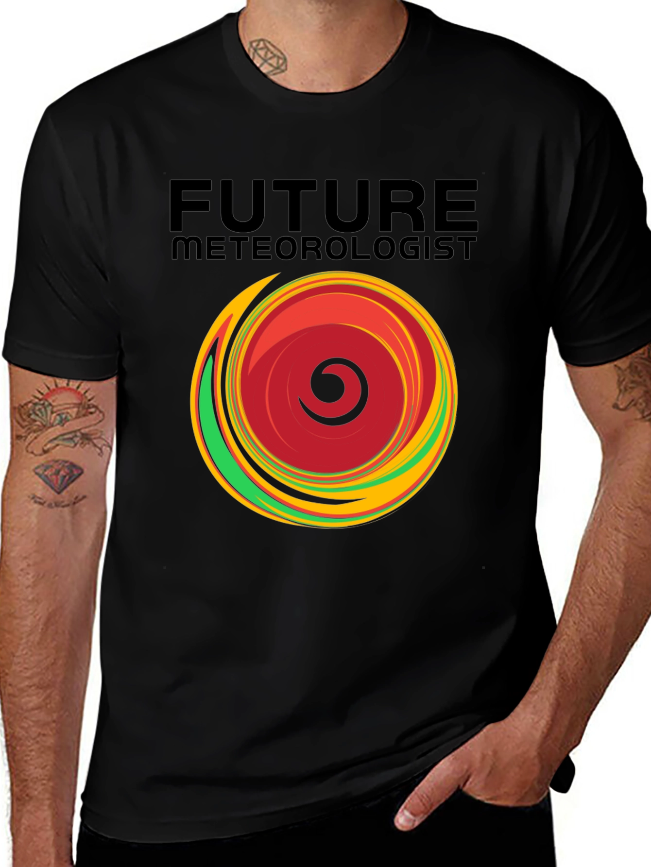 Future Meteorologist Black T-Shirt - Weather Science Apparel
