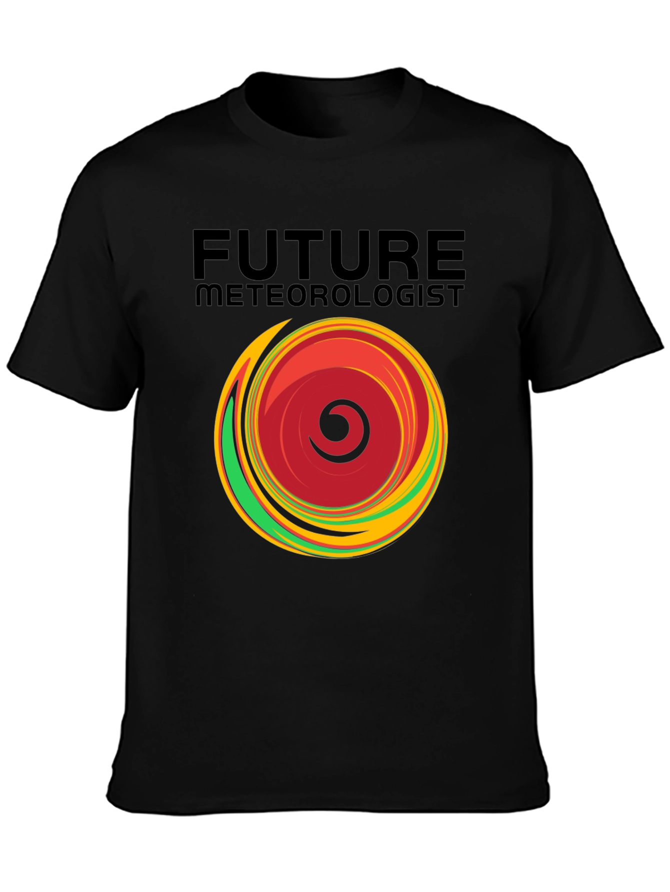Future Meteorologist Black T-Shirt - Weather Science Apparel