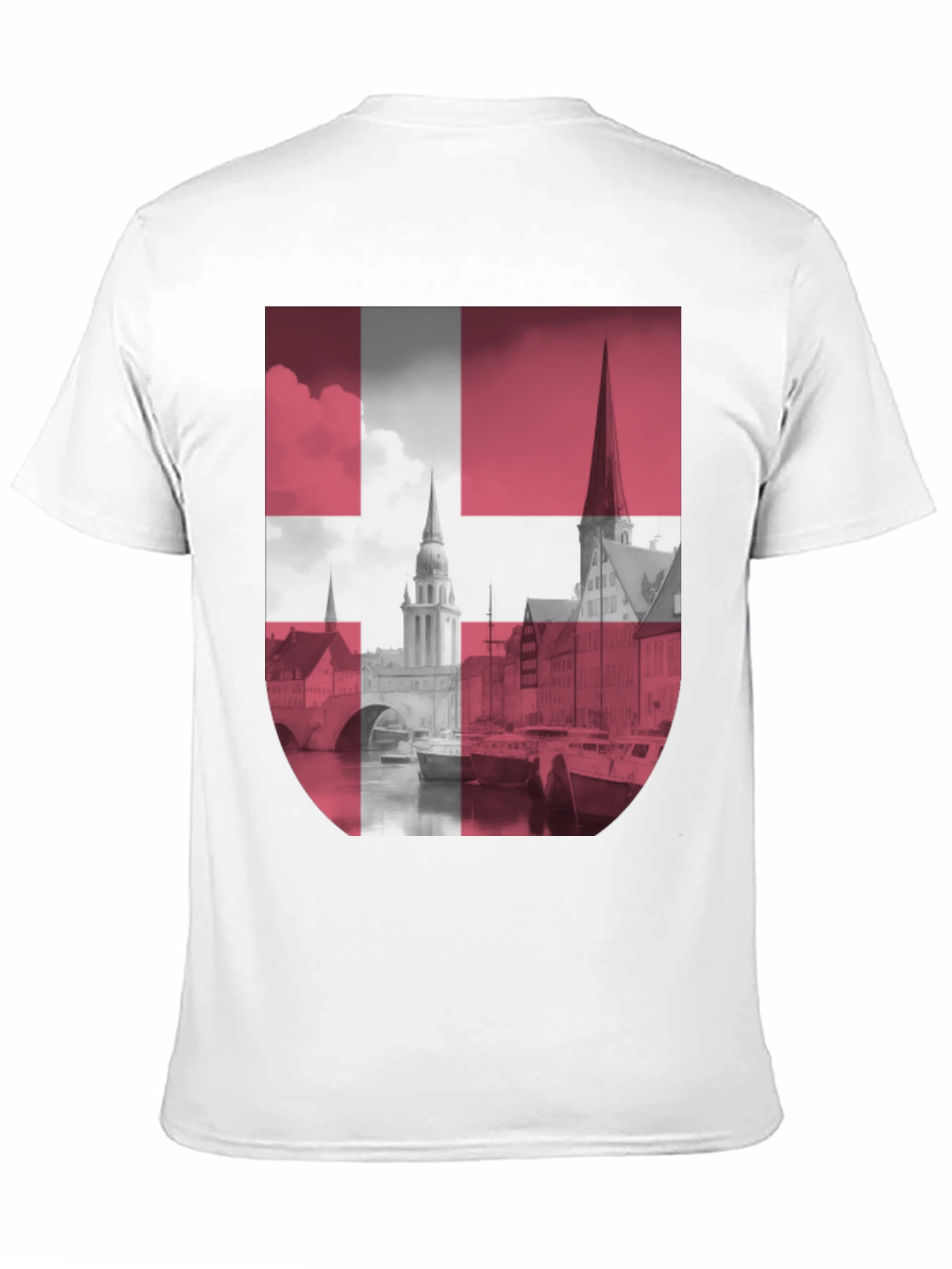 Denmark Flag Graphic T-Shirt