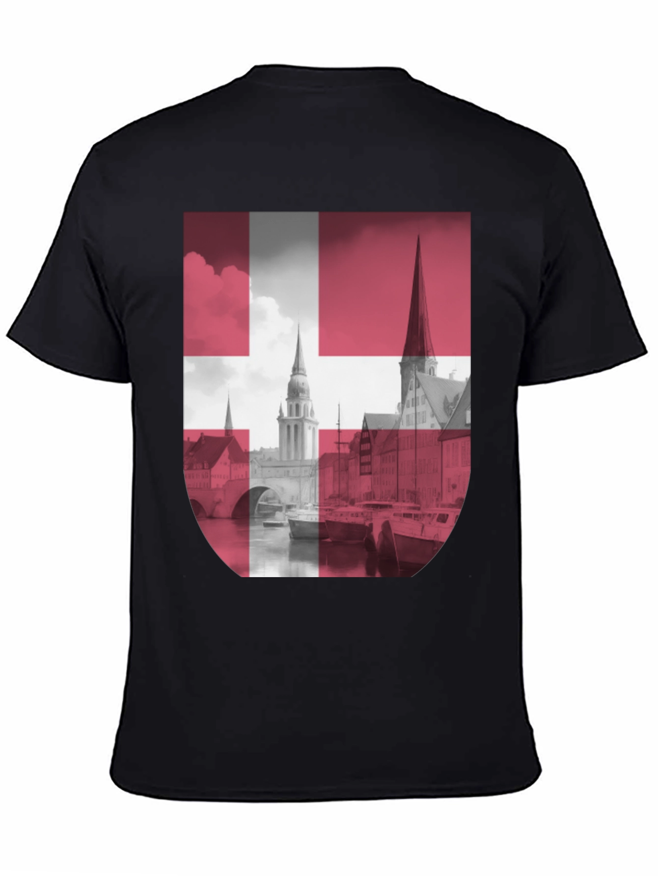 Denmark Flag Graphic T-Shirt