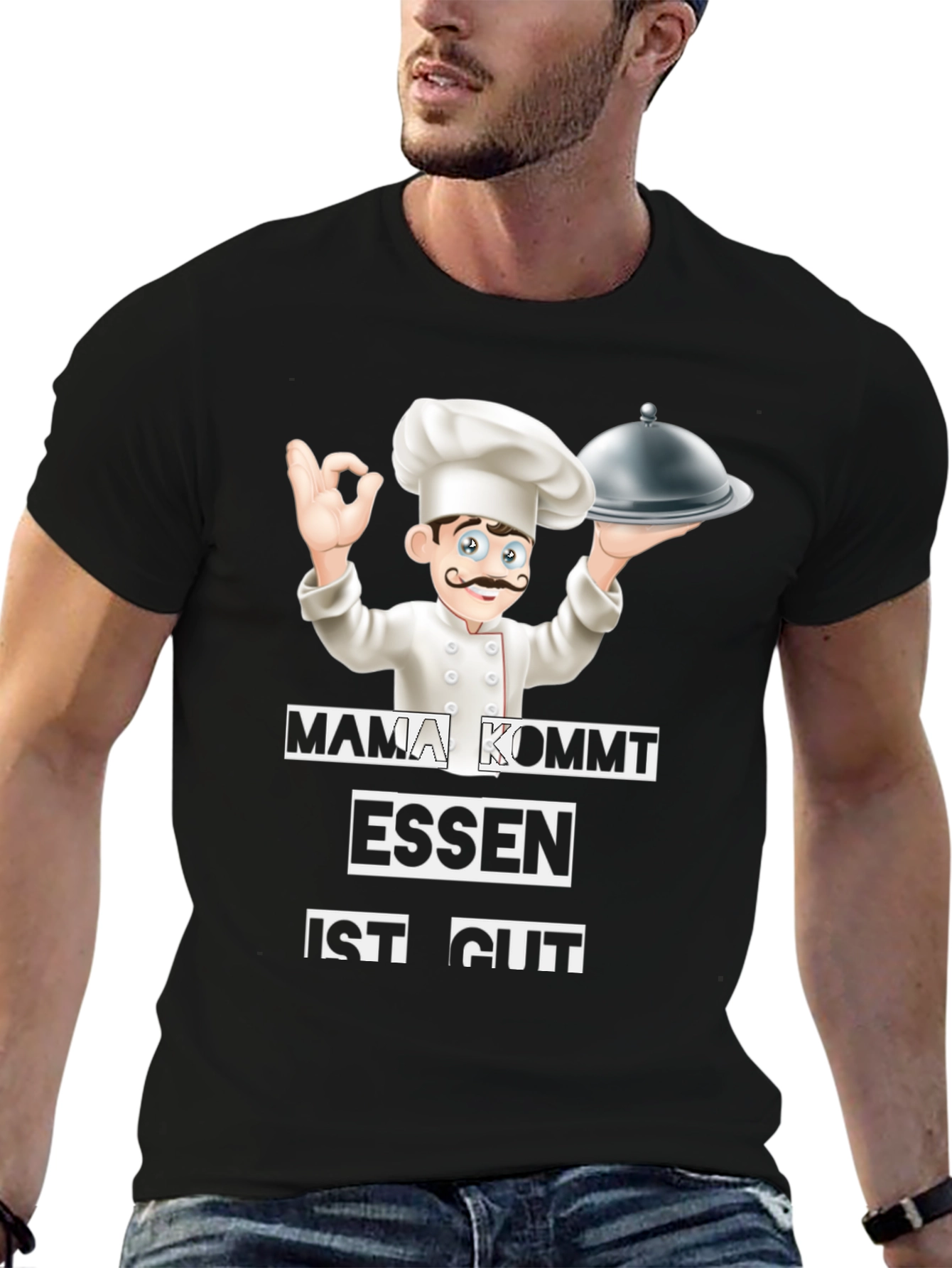 Chef Graphic Tee - Mama Kommt Essen Ist Gut