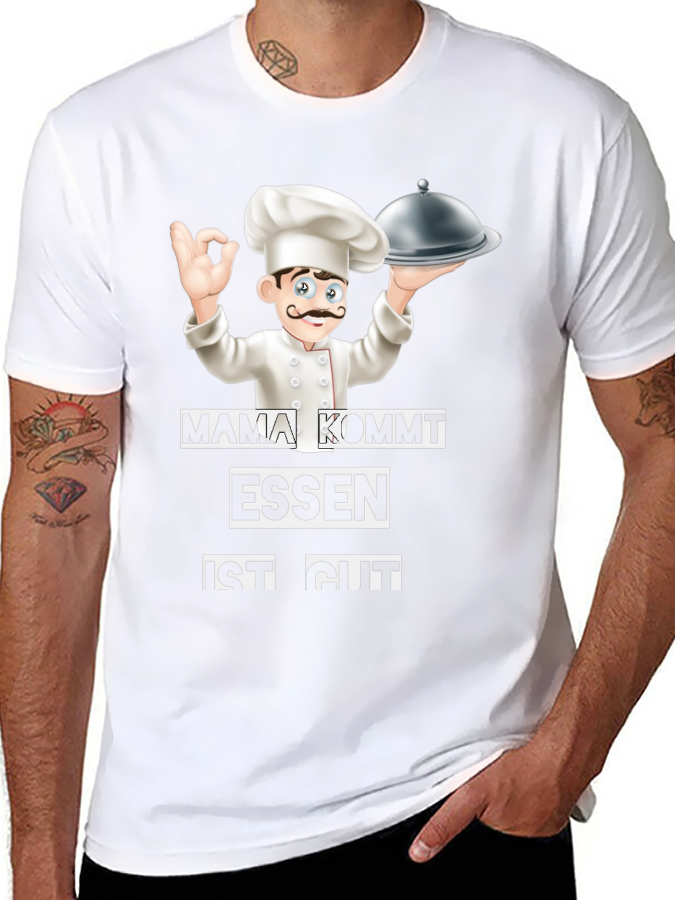 Chef Graphic Tee - Mama Kommt Essen Ist Gut
