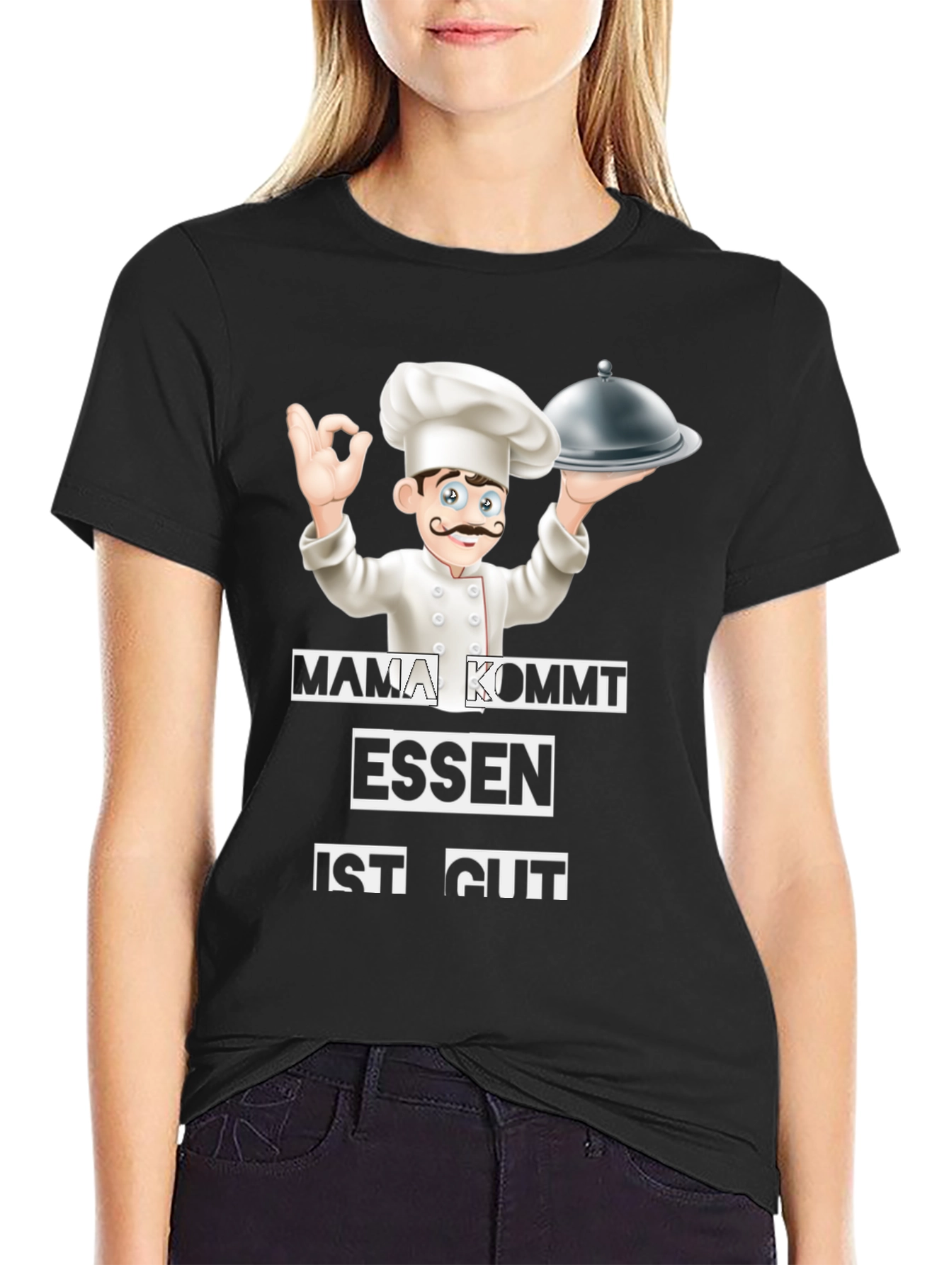 Chef Graphic Tee - Mama Kommt Essen Ist Gut