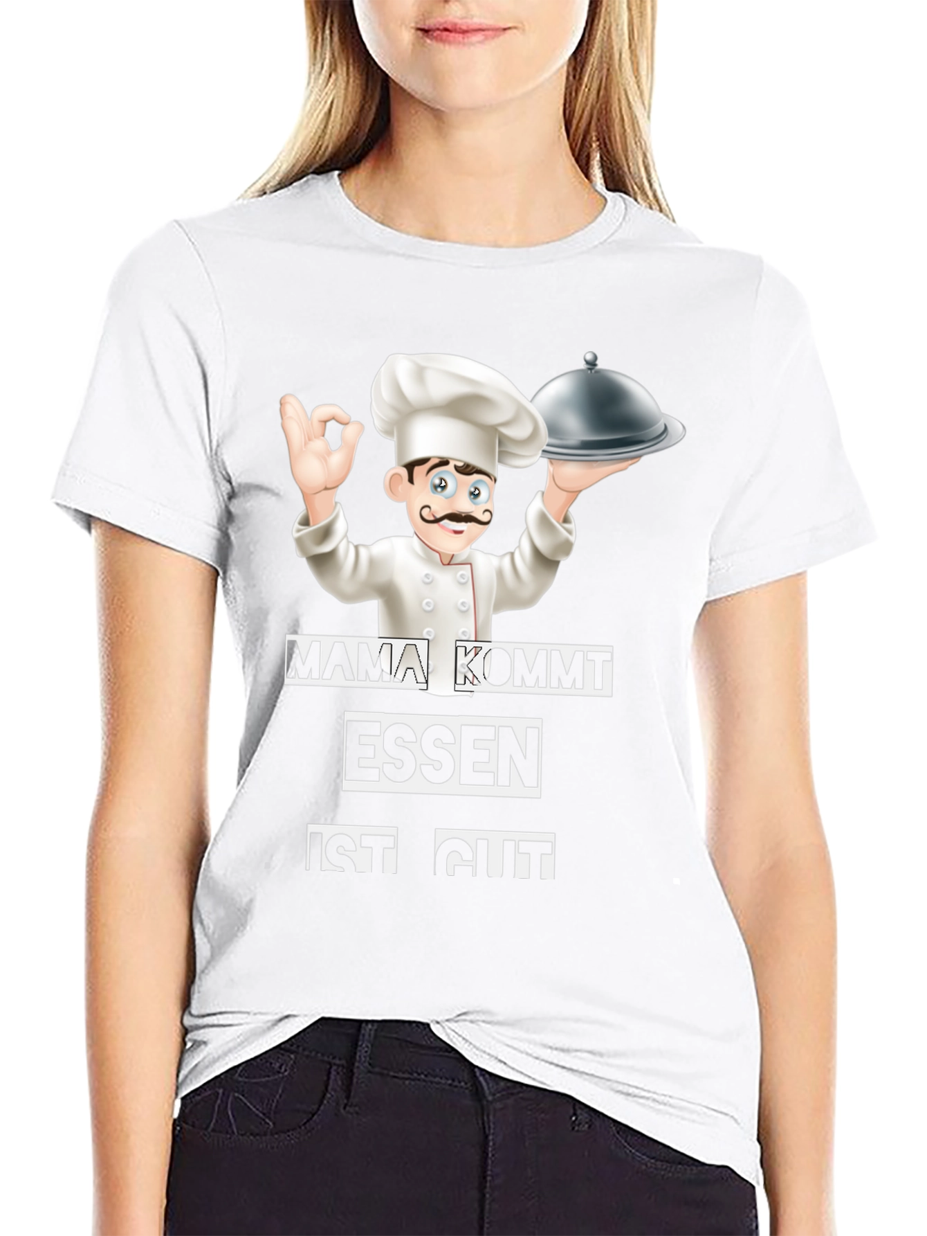 Chef Graphic Tee - Mama Kommt Essen Ist Gut