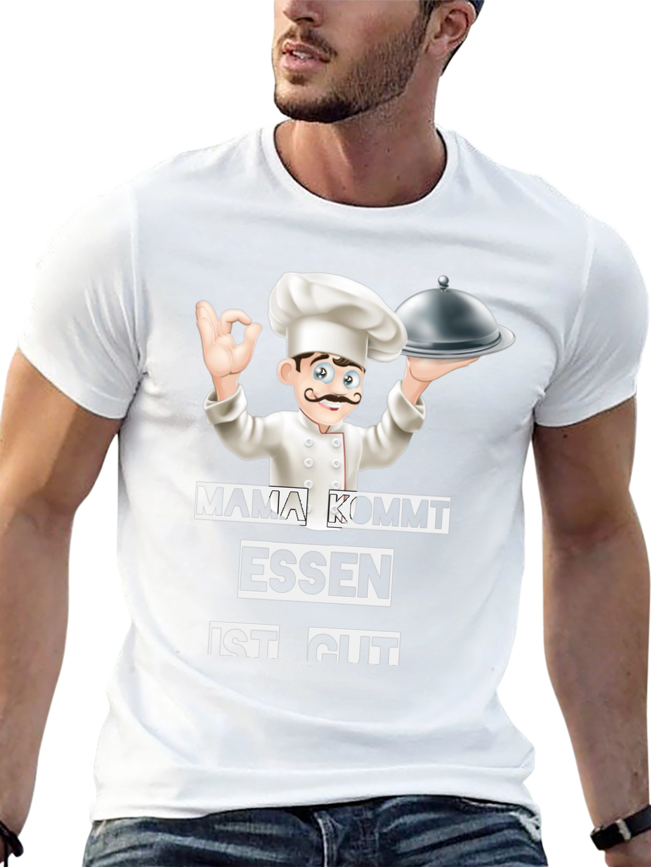 Chef Graphic Tee - Mama Kommt Essen Ist Gut