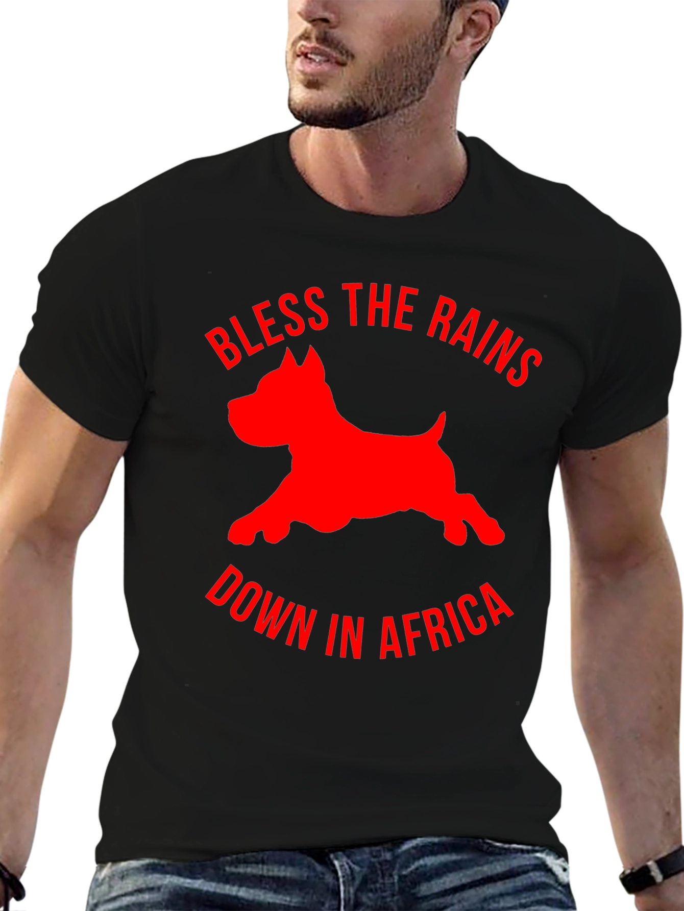 Bless the Rains Dog Graphic Tee - Black