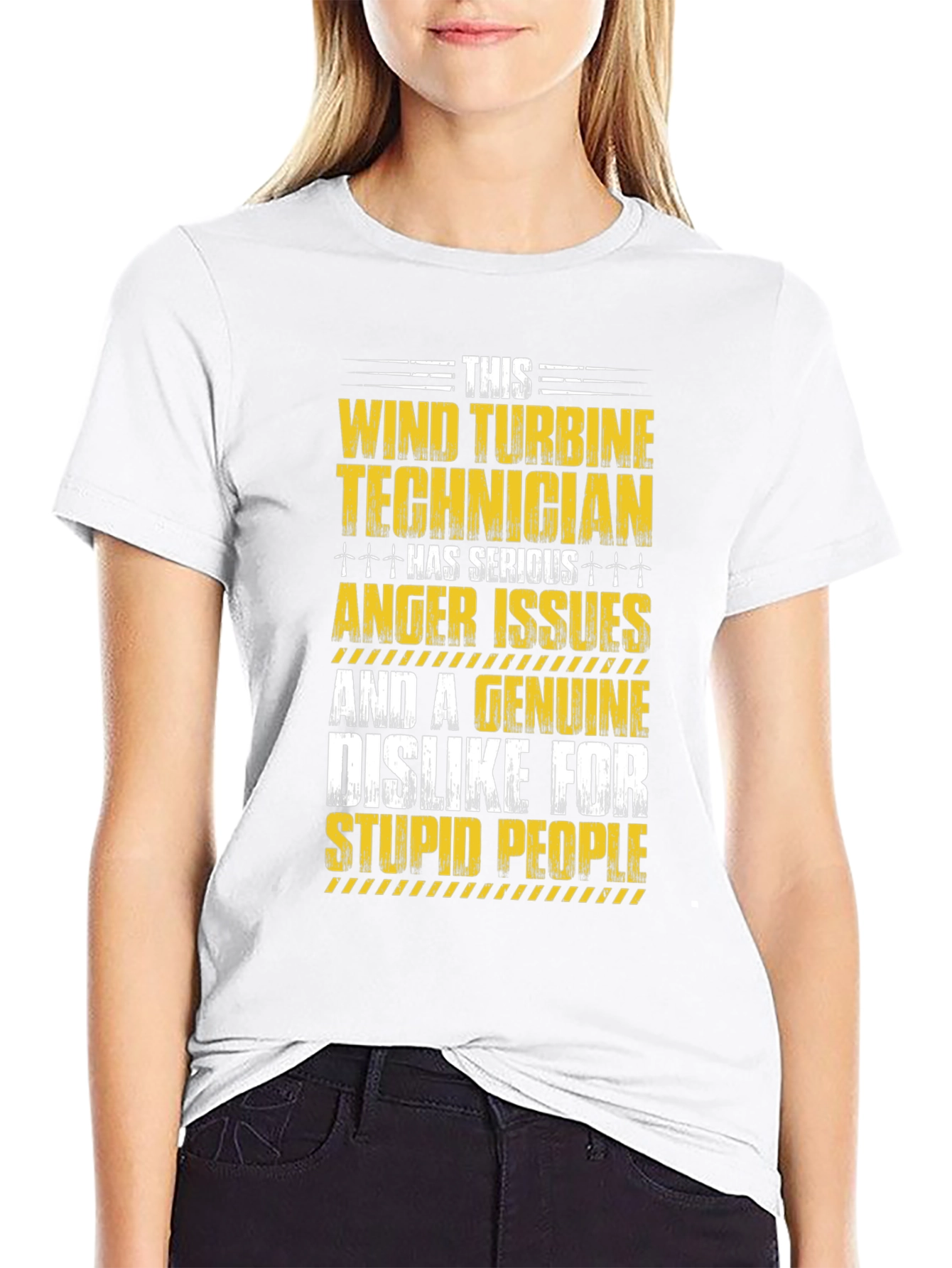 Wind Turbine Technician Serious Anger Issues T-Shirt