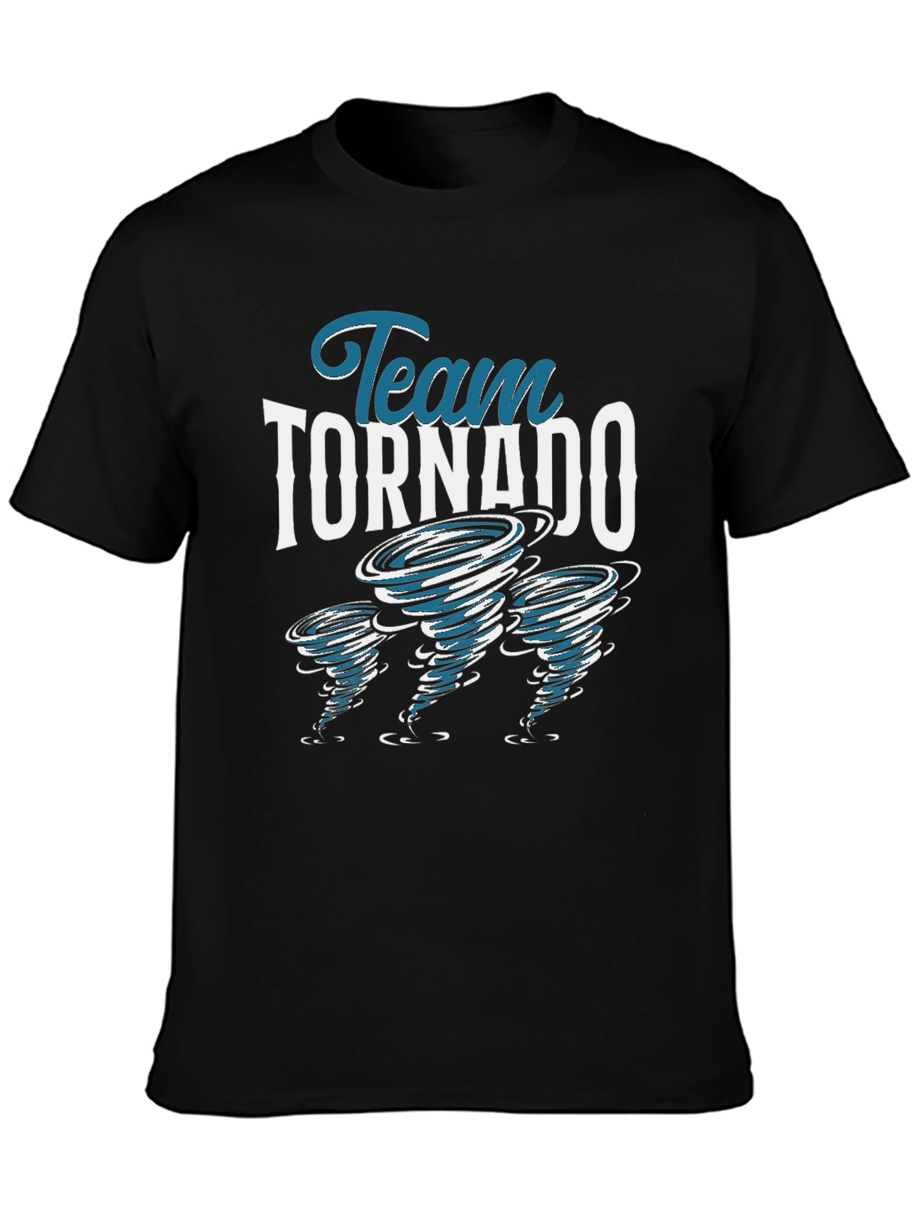 Team Tornado Black Graphic T-Shirt