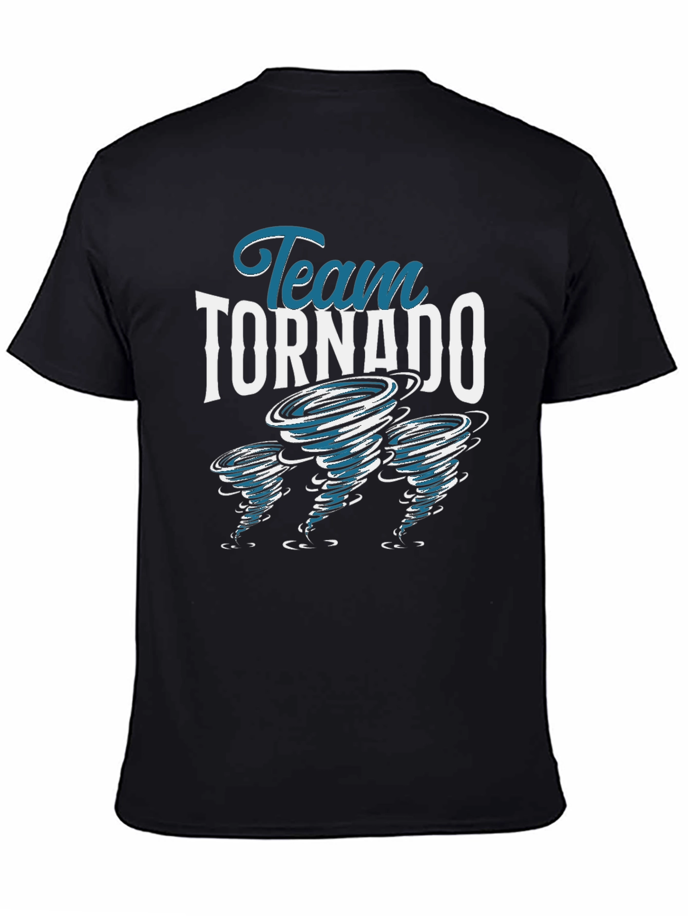 Team Tornado Black Graphic T-Shirt