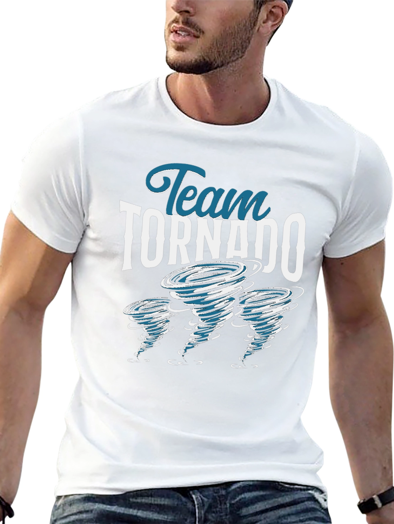 Team Tornado Black Graphic T-Shirt