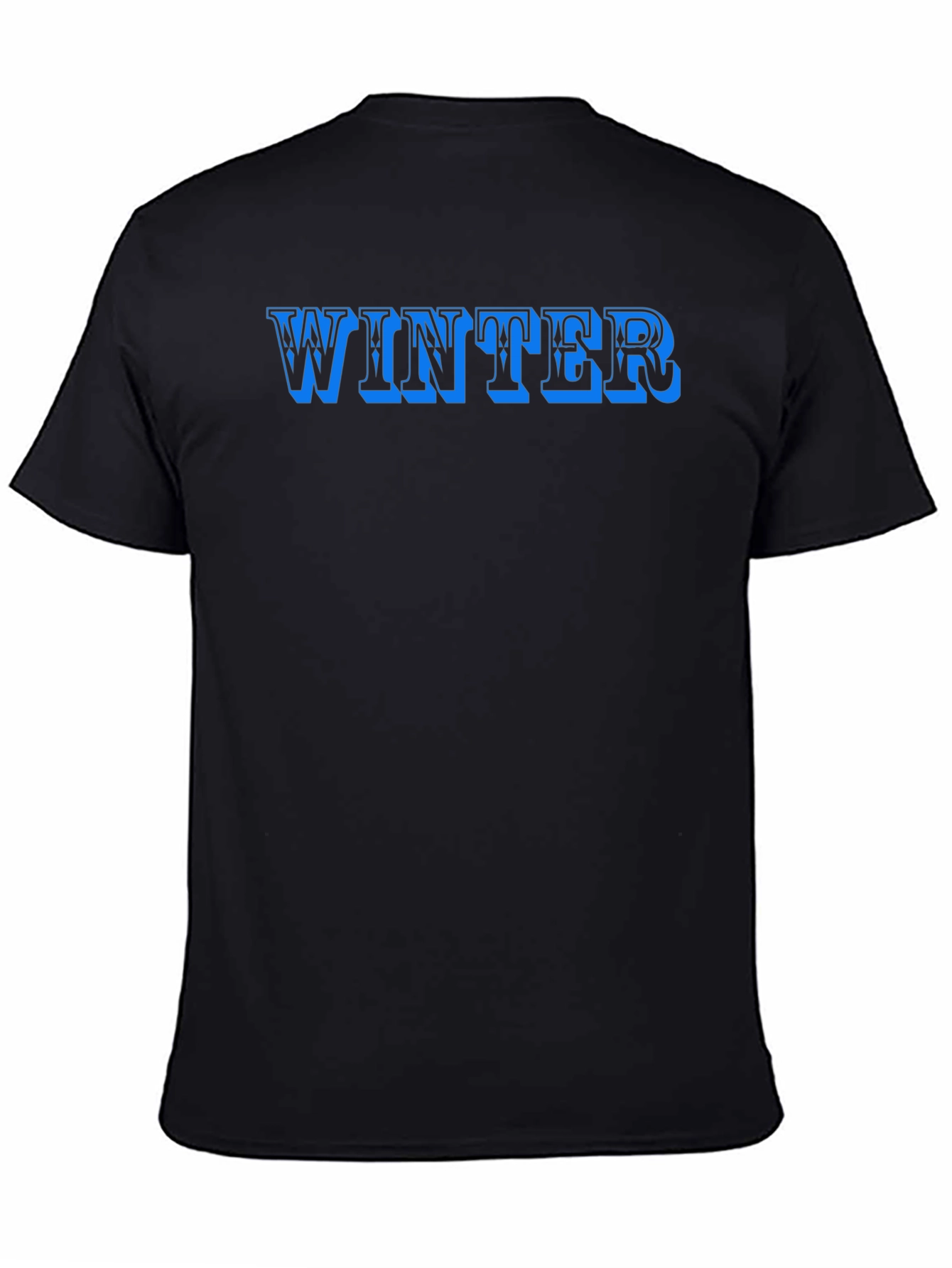 Winter Graphic Black T-Shirt