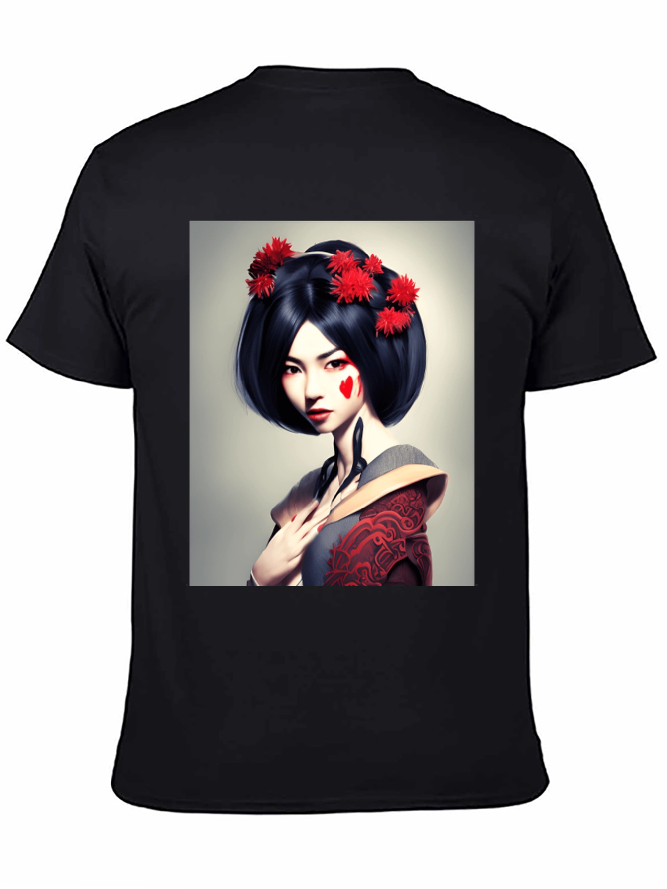 Geisha Graphic Tee - Unique Art T-Shirt