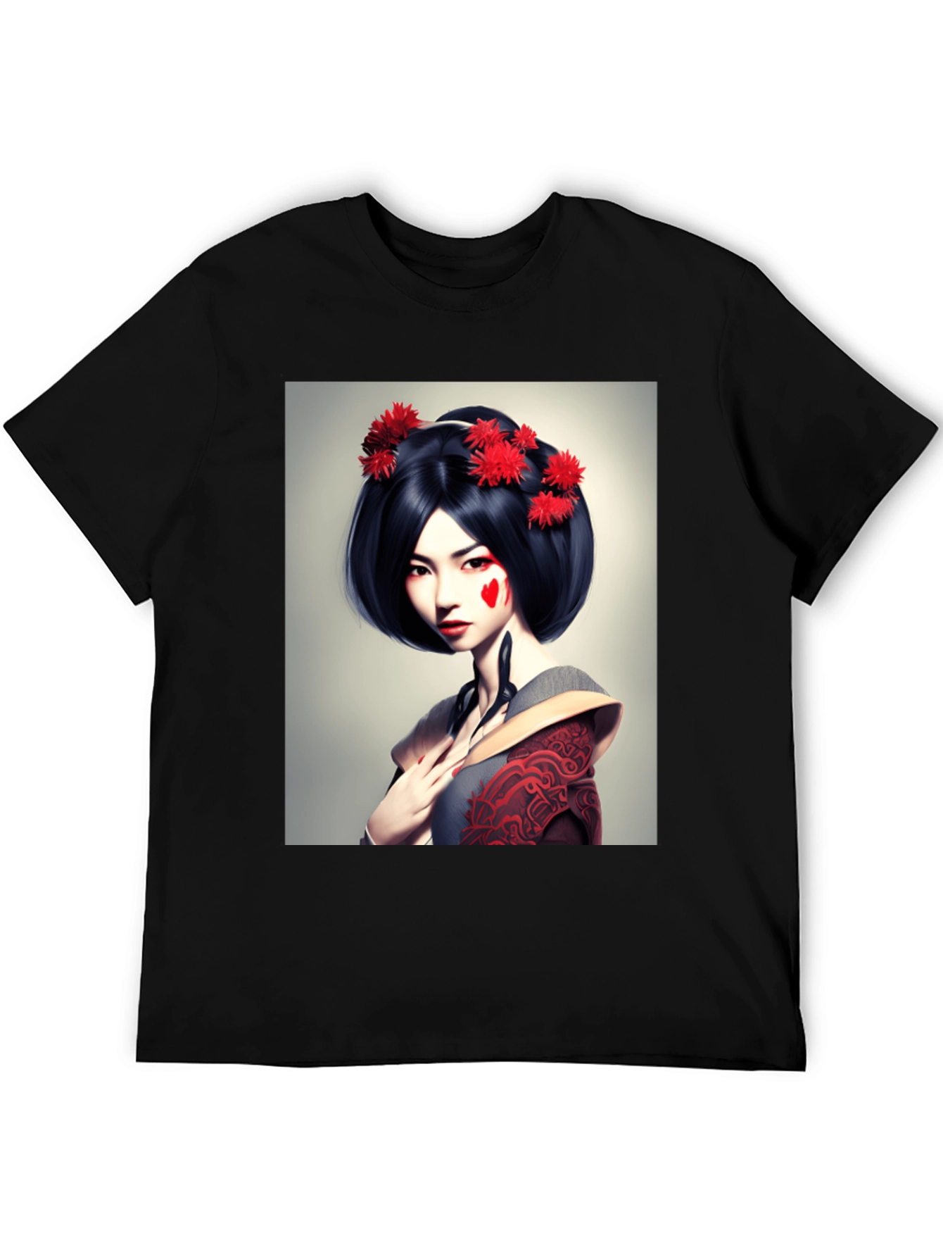 Geisha Graphic Tee - Unique Art T-Shirt