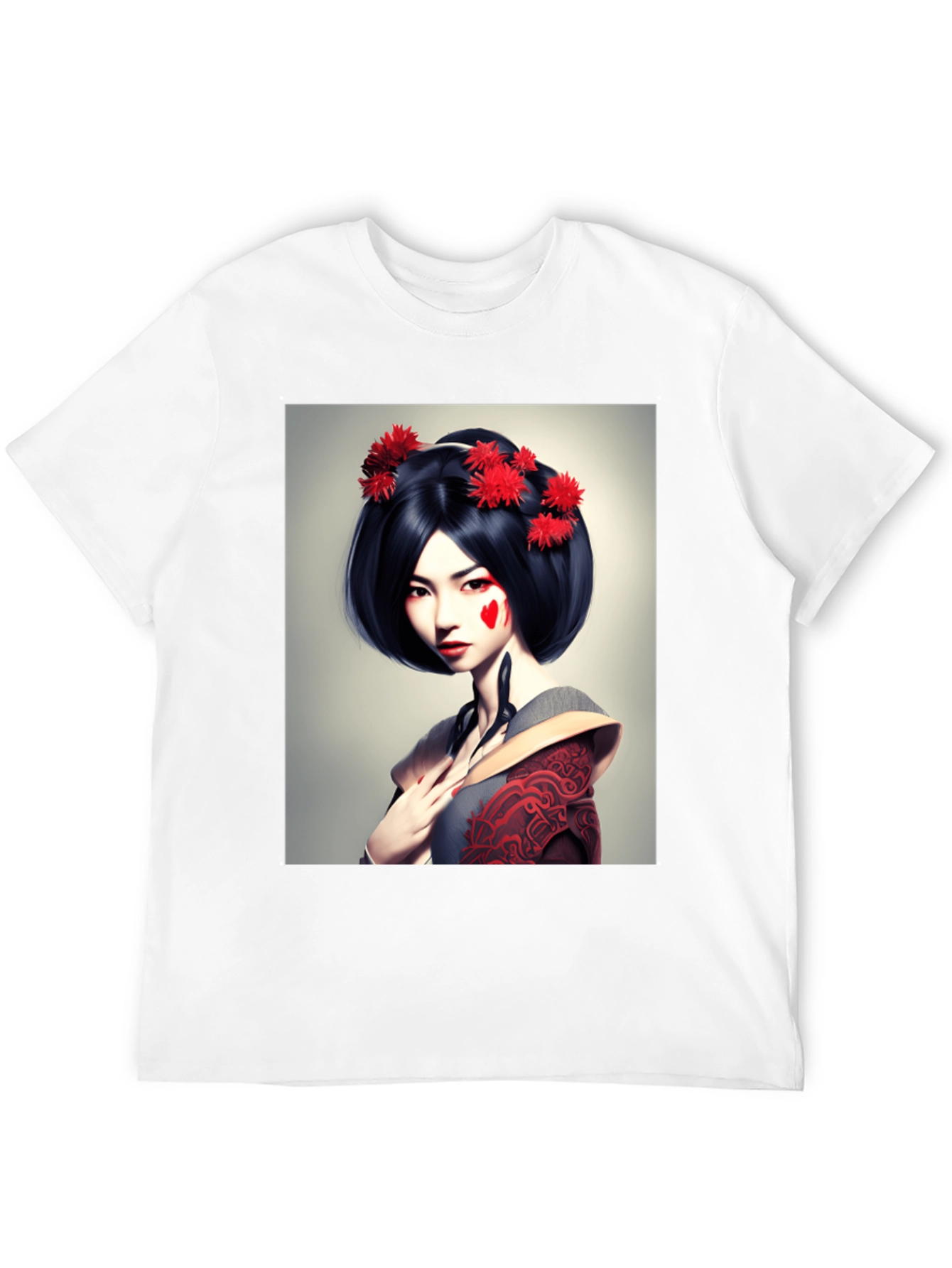 Geisha Graphic Tee - Unique Art T-Shirt