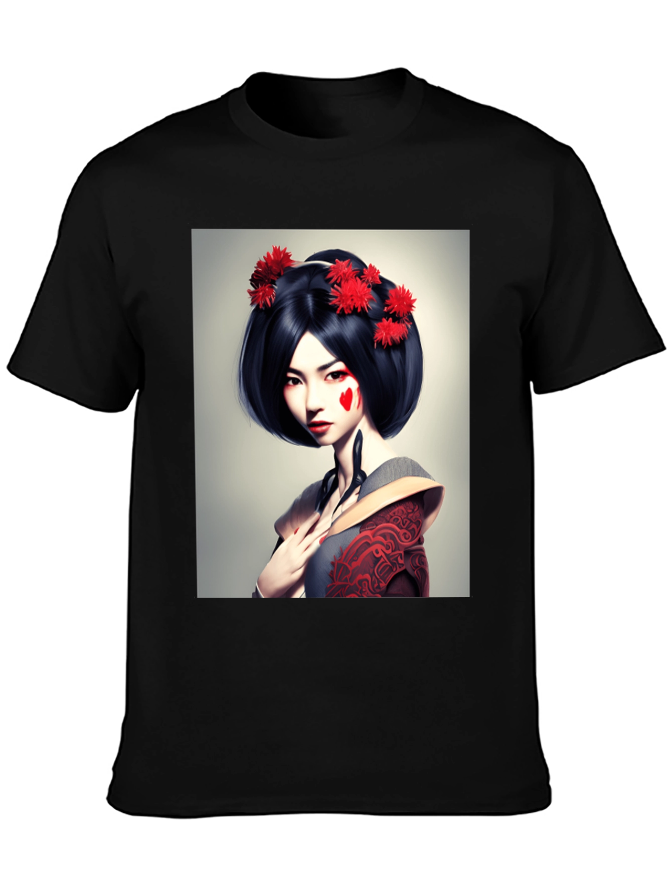 Geisha Graphic Tee - Unique Art T-Shirt