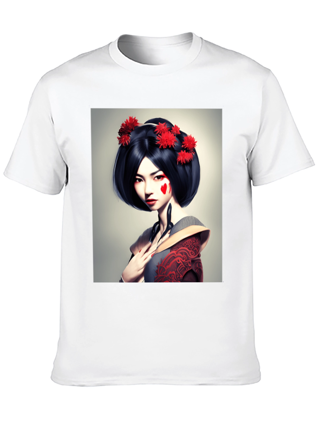 Geisha Graphic Tee - Unique Art T-Shirt
