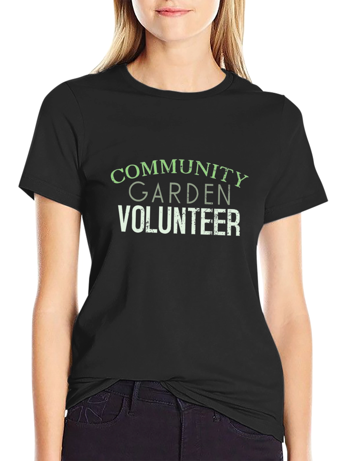 Community Garden Volunteer Graphic T-Shirt