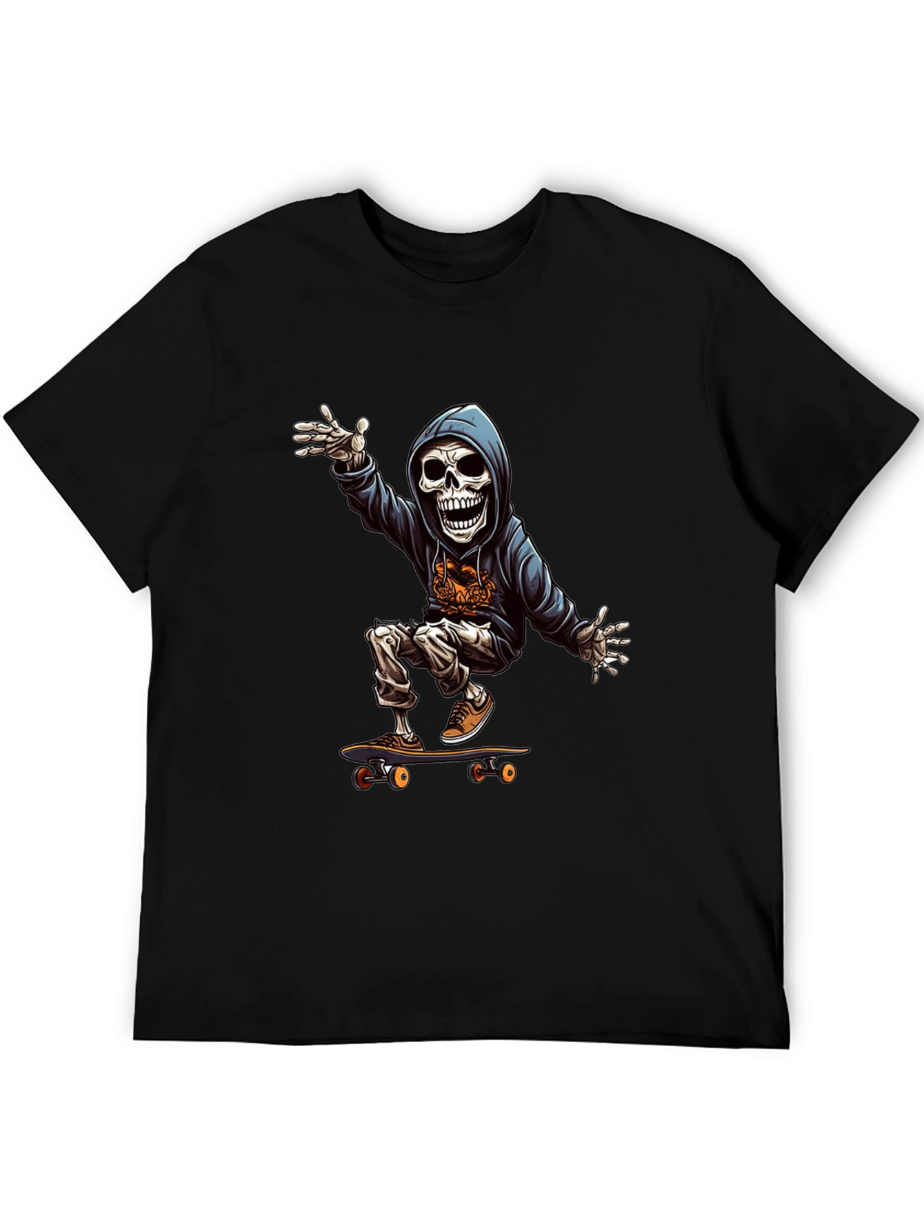 Skateboard Skeleton Graphic Tee