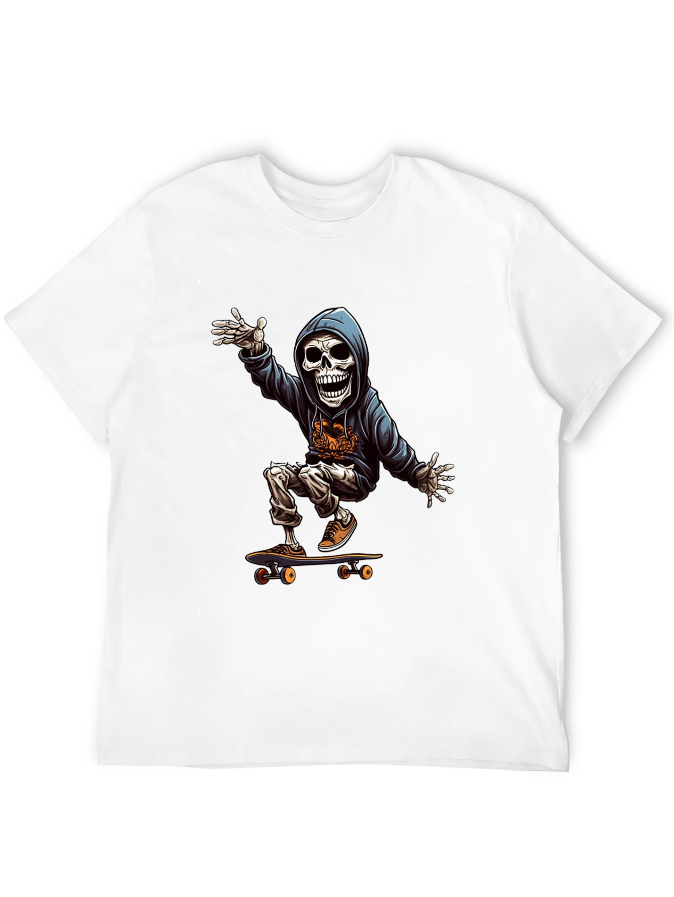 Skateboard Skeleton Graphic Tee