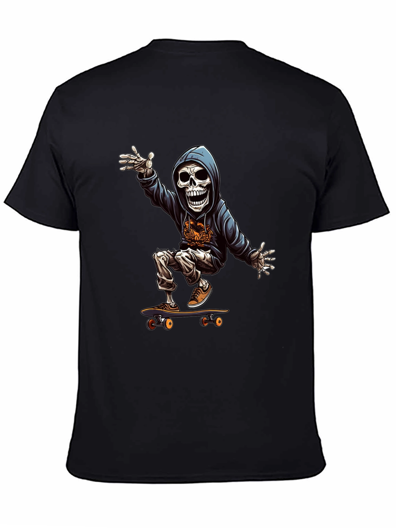 Skateboard Skeleton Graphic Tee