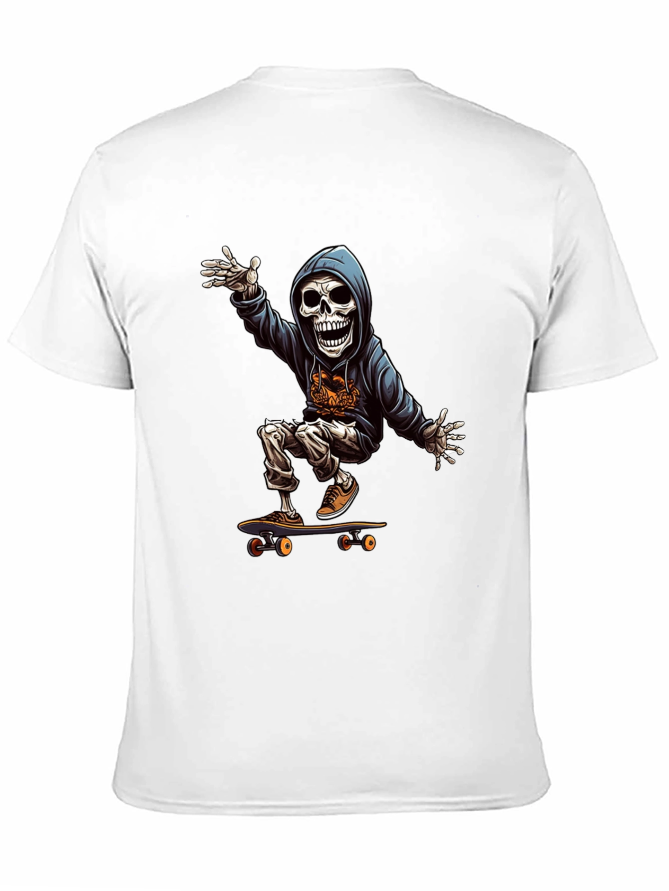 Skateboard Skeleton Graphic Tee
