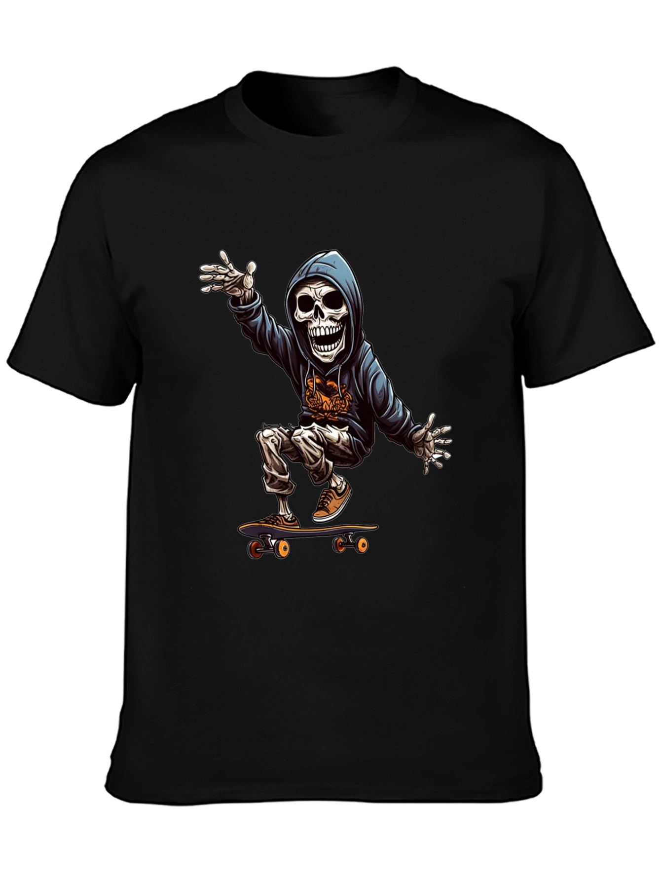 Skateboard Skeleton Graphic Tee