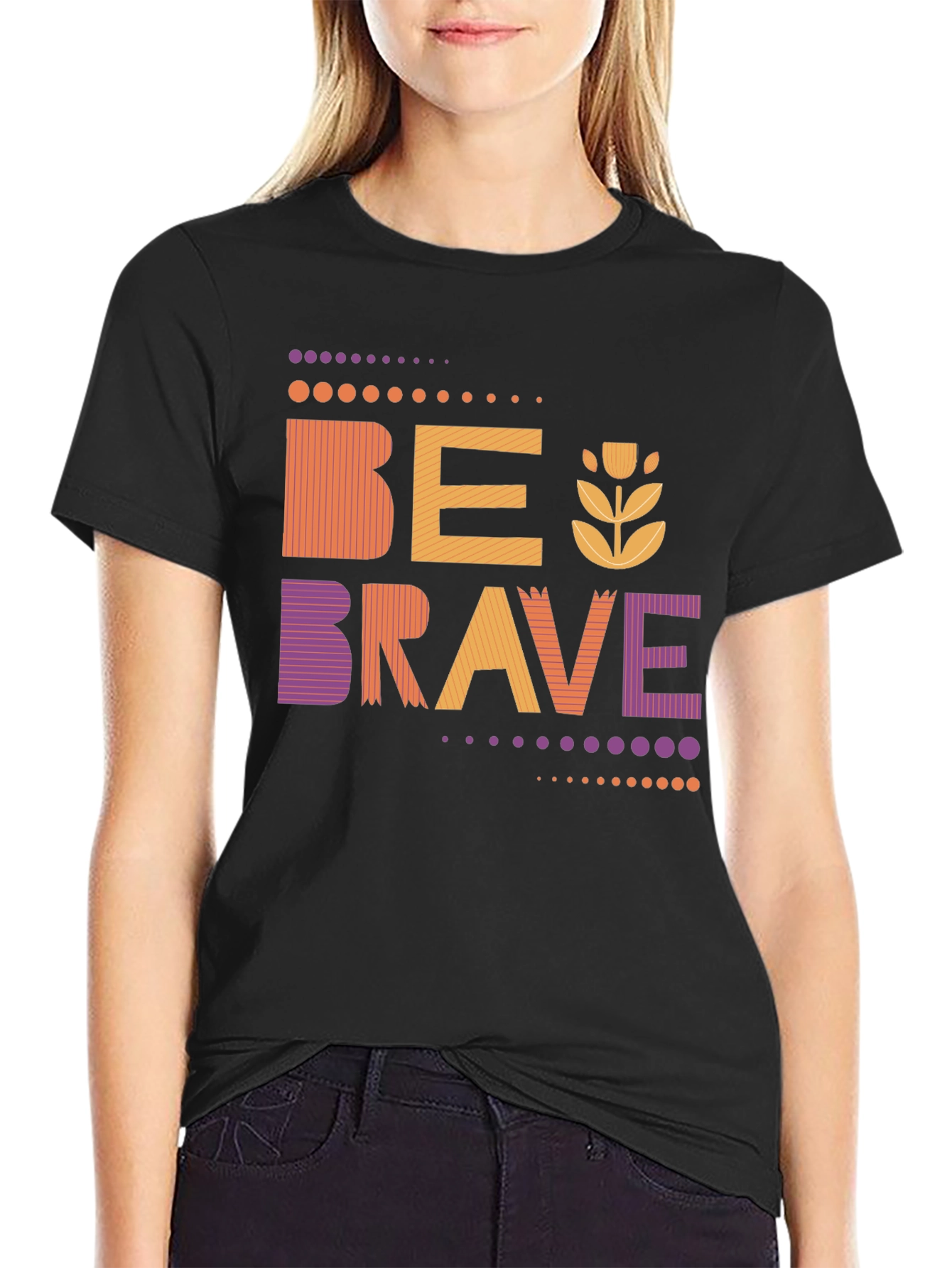 Be Brave Graphic Tee - Stylish Unisex Design
