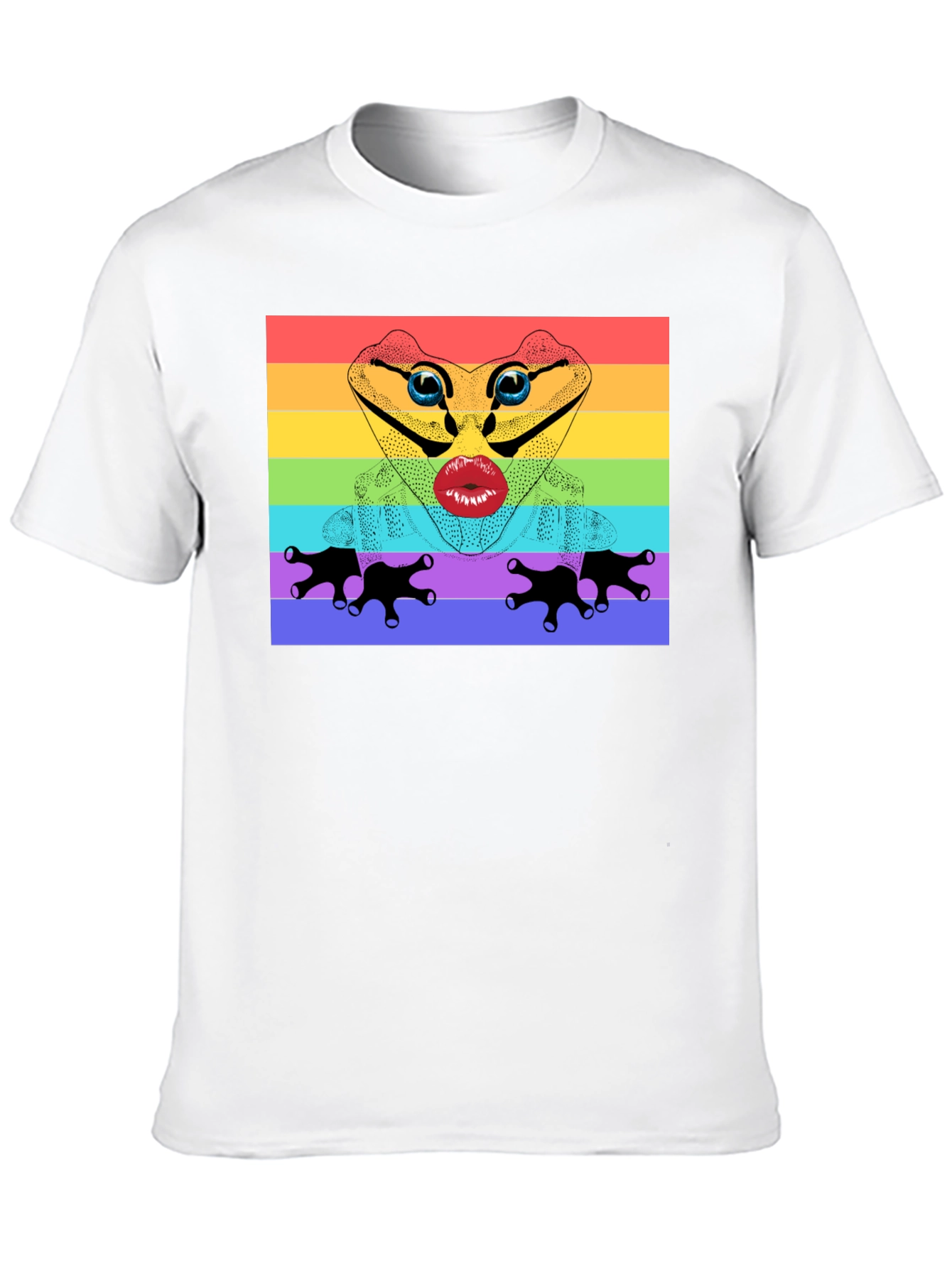 Rainbow Frog Lips T-Shirt - Pride Apparel