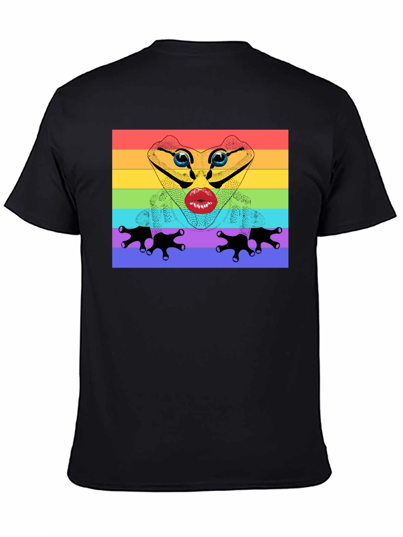 Rainbow Frog Lips T-Shirt - Pride Apparel