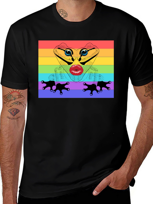 Rainbow Frog Lips T-Shirt - Pride Apparel