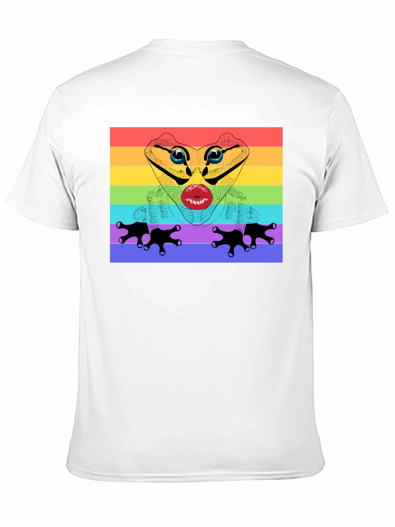 Rainbow Frog Lips T-Shirt - Pride Apparel