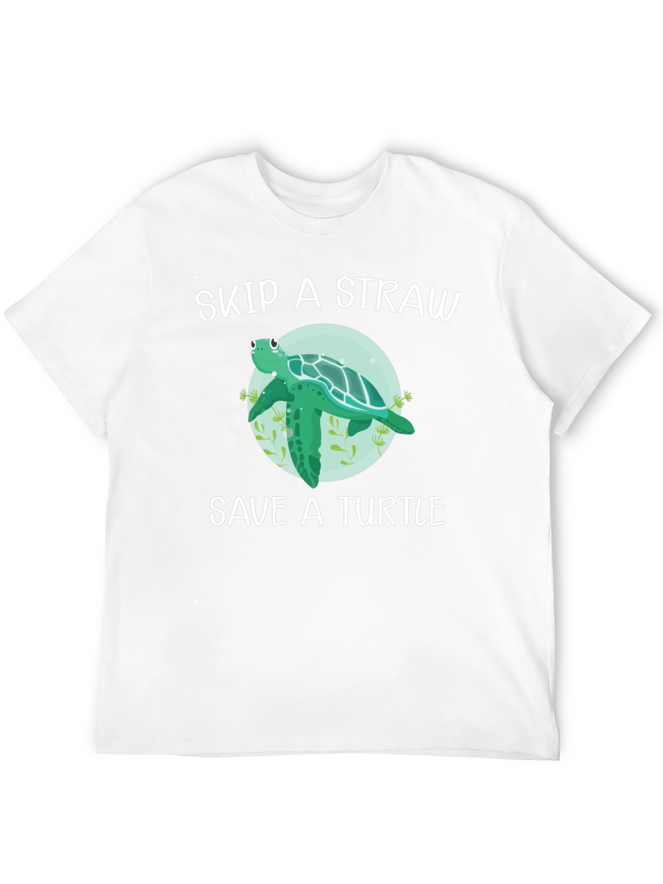 Skip a Straw Save a Turtle T-Shirt