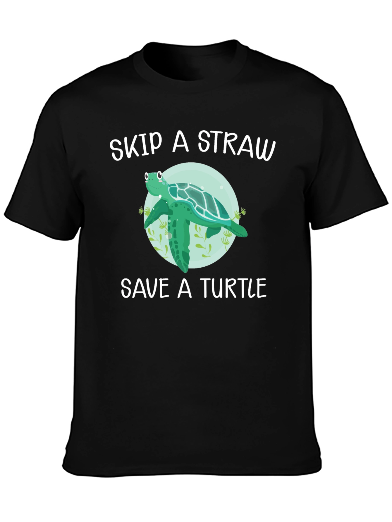 Skip a Straw Save a Turtle T-Shirt