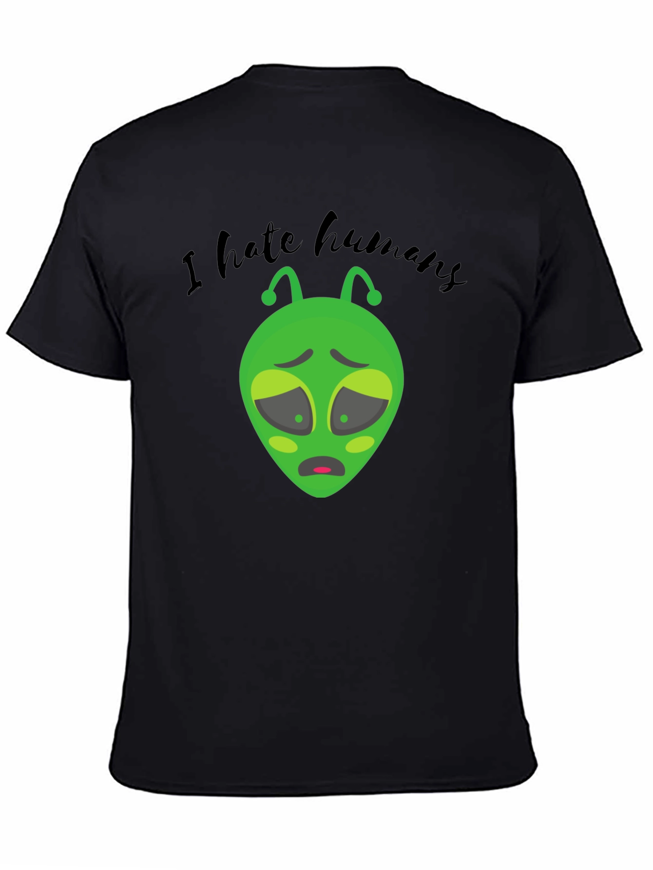 I Hate Humans Alien Graphic T-Shirt