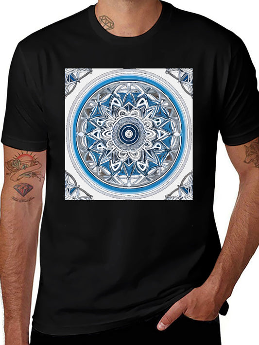 Mandala Graphic T-Shirt - Geometric Pattern