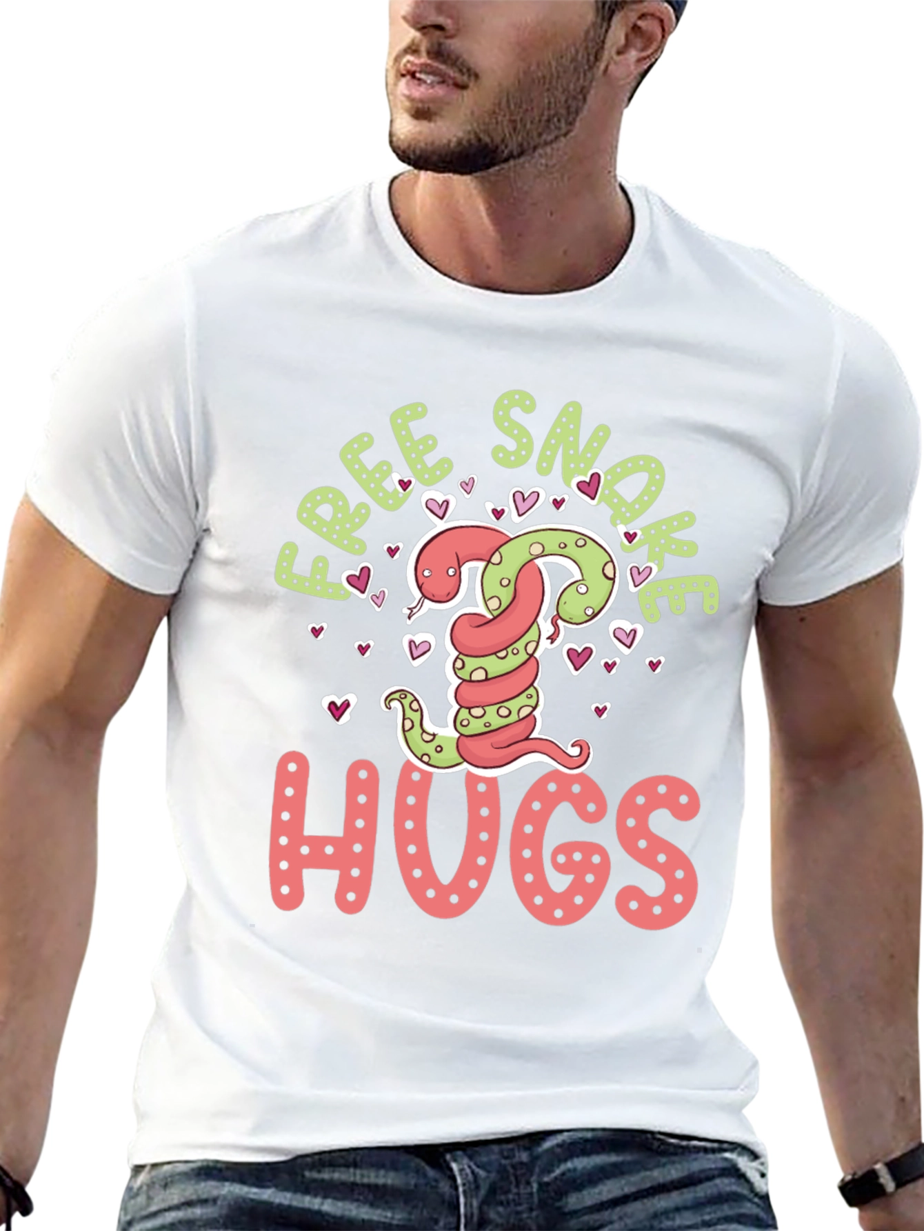 Free Snake Hugs Tee - Valentines Day T-Shirt