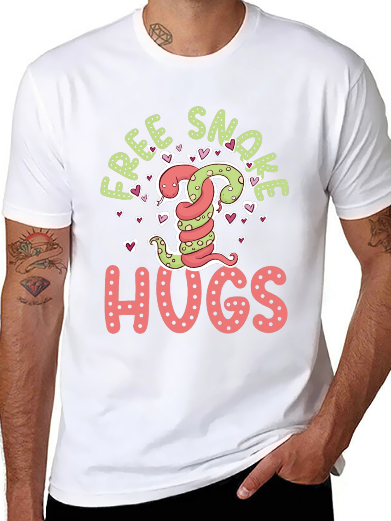 Free Snake Hugs Tee - Valentines Day T-Shirt