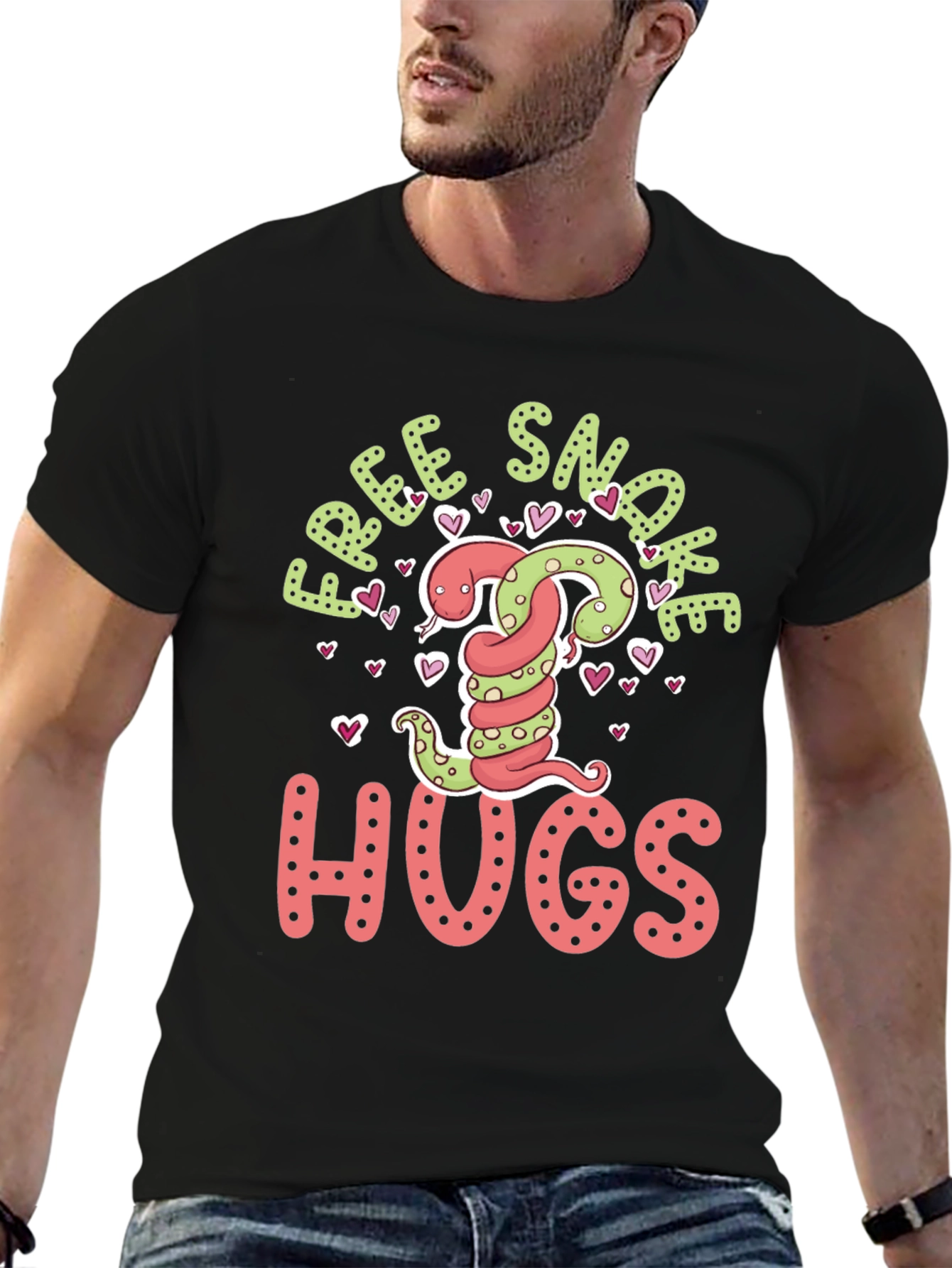 Free Snake Hugs Tee - Valentines Day T-Shirt