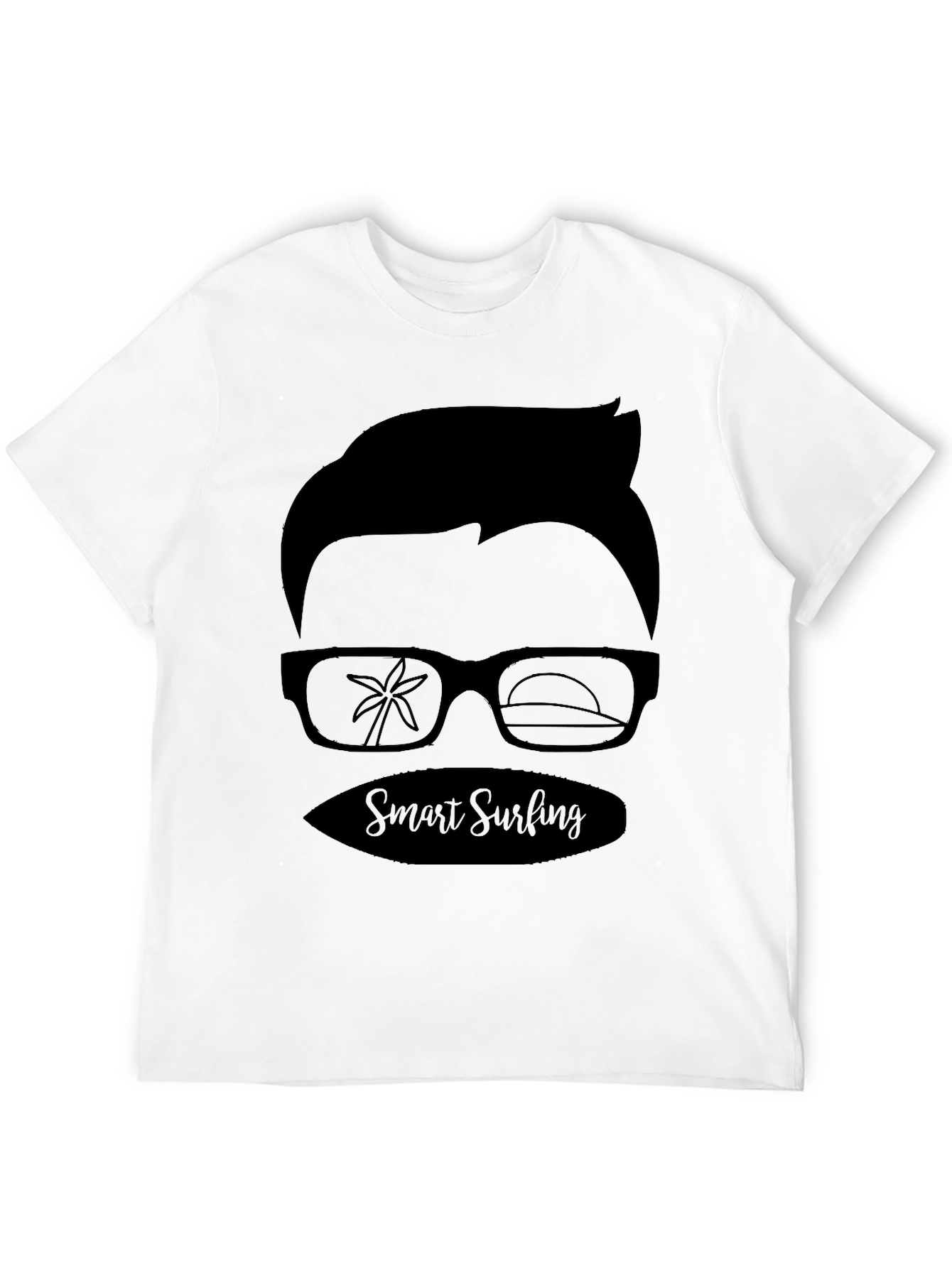 Smart Surfing Graphic Tee - Cool & Casual
