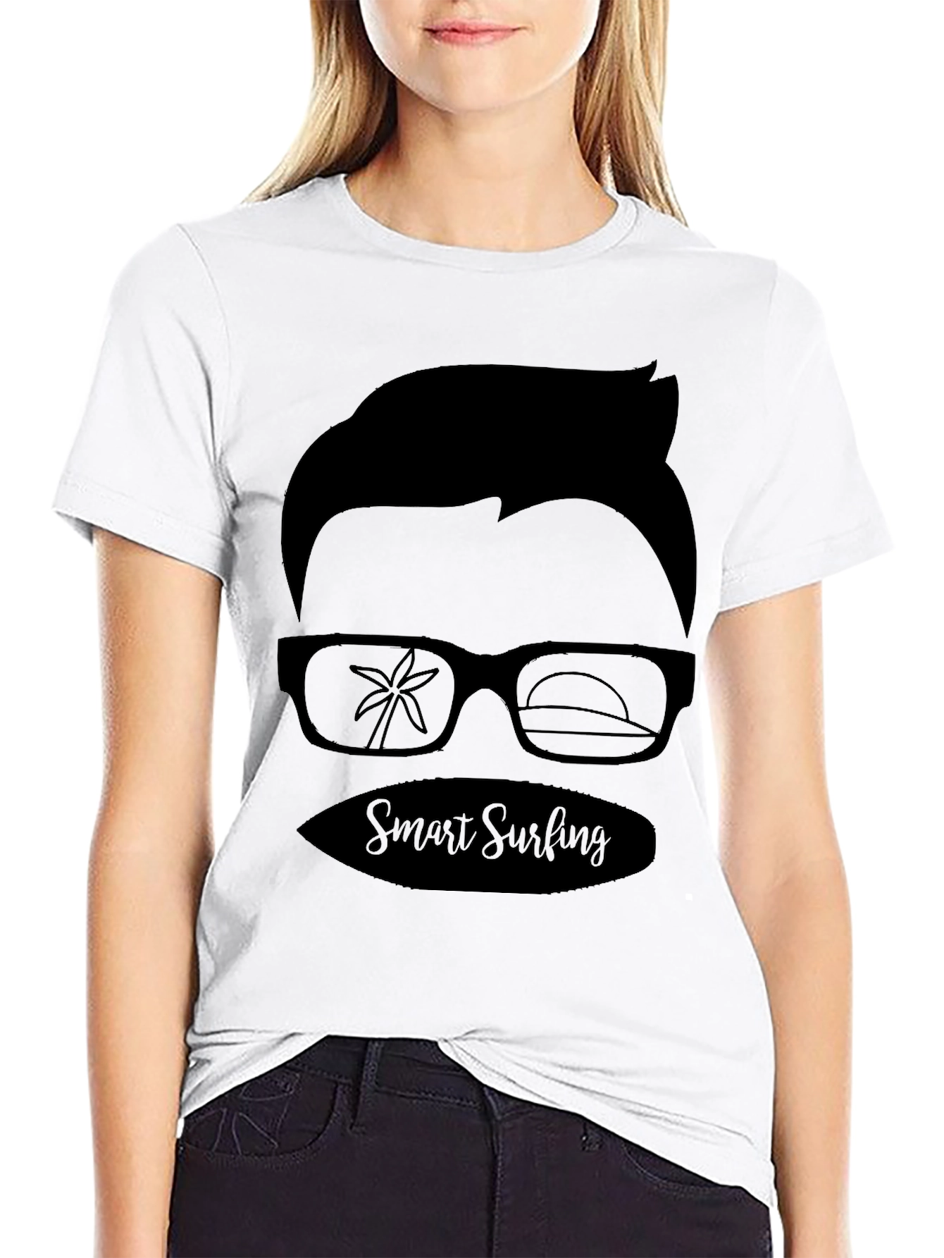 Smart Surfing Graphic Tee - Cool & Casual