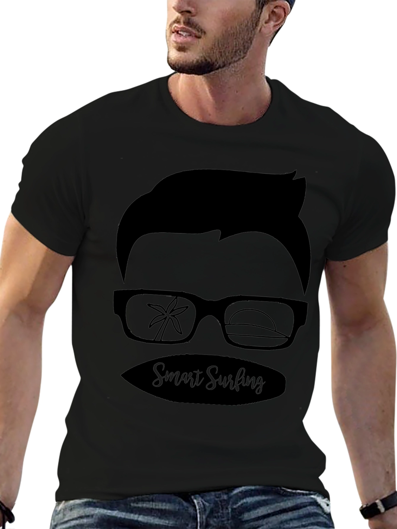 Smart Surfing Graphic Tee - Cool & Casual