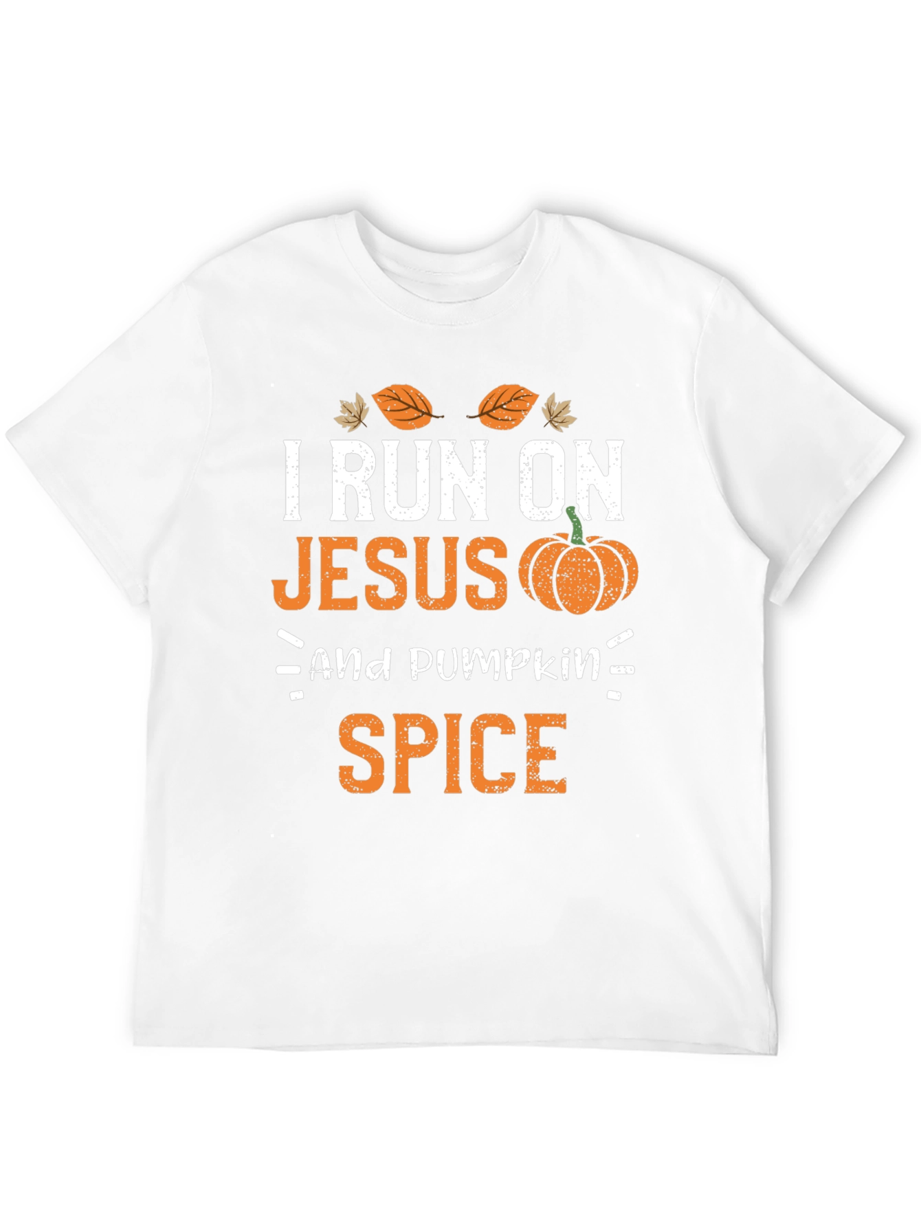 I Run On Jesus and Pumpkin Spice T-Shirt