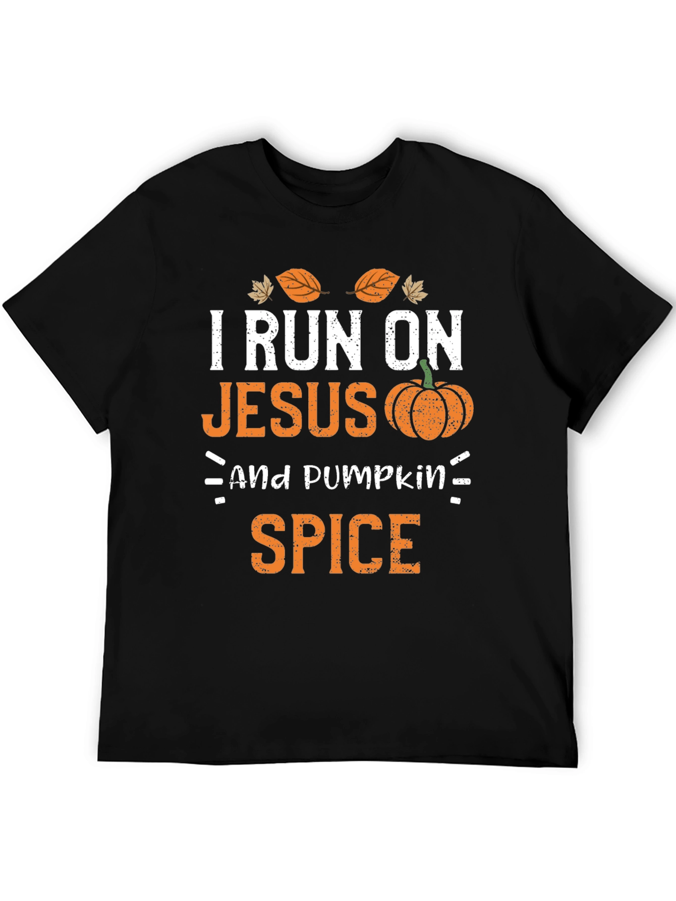 I Run On Jesus and Pumpkin Spice T-Shirt