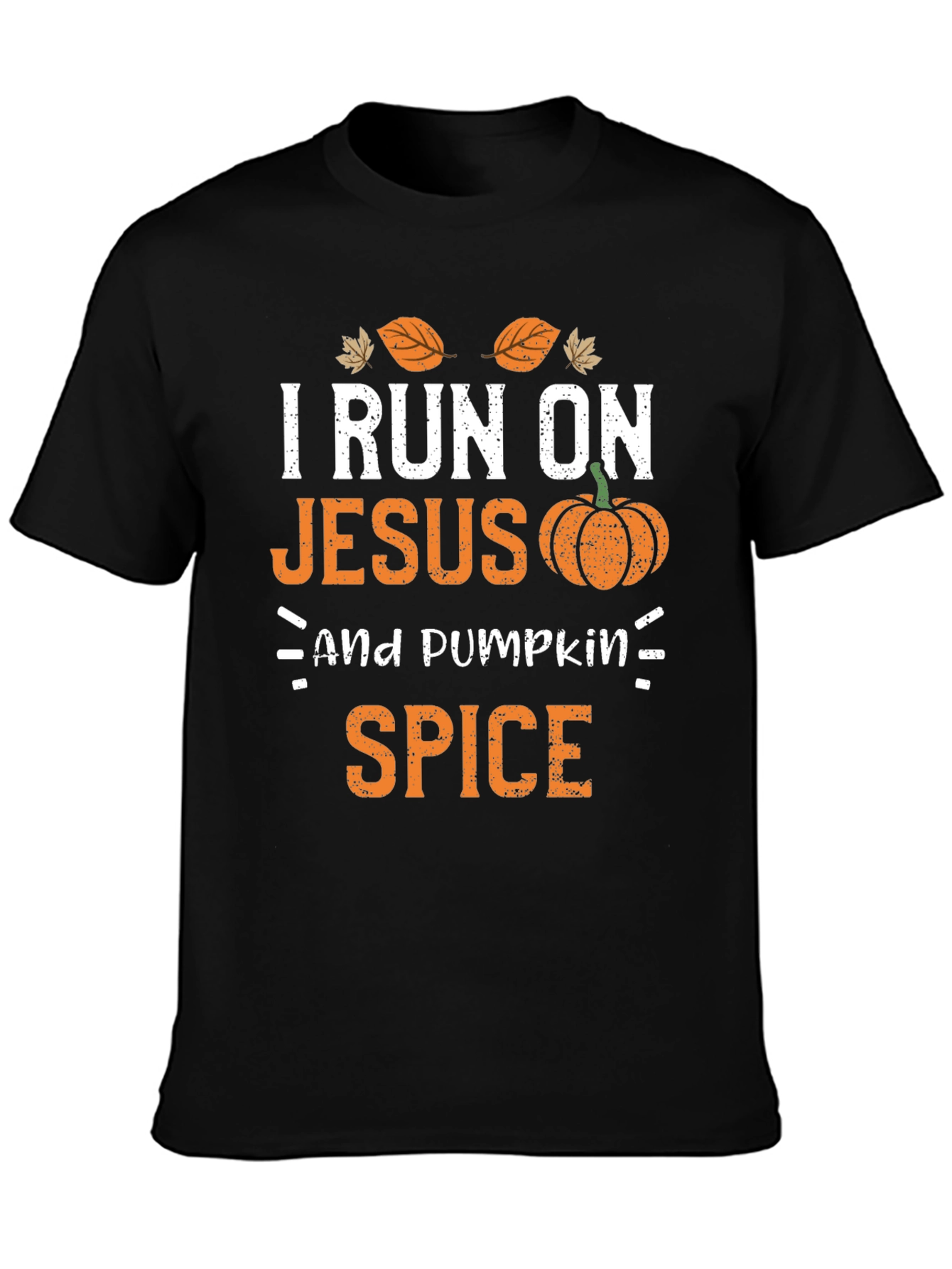 I Run On Jesus and Pumpkin Spice T-Shirt