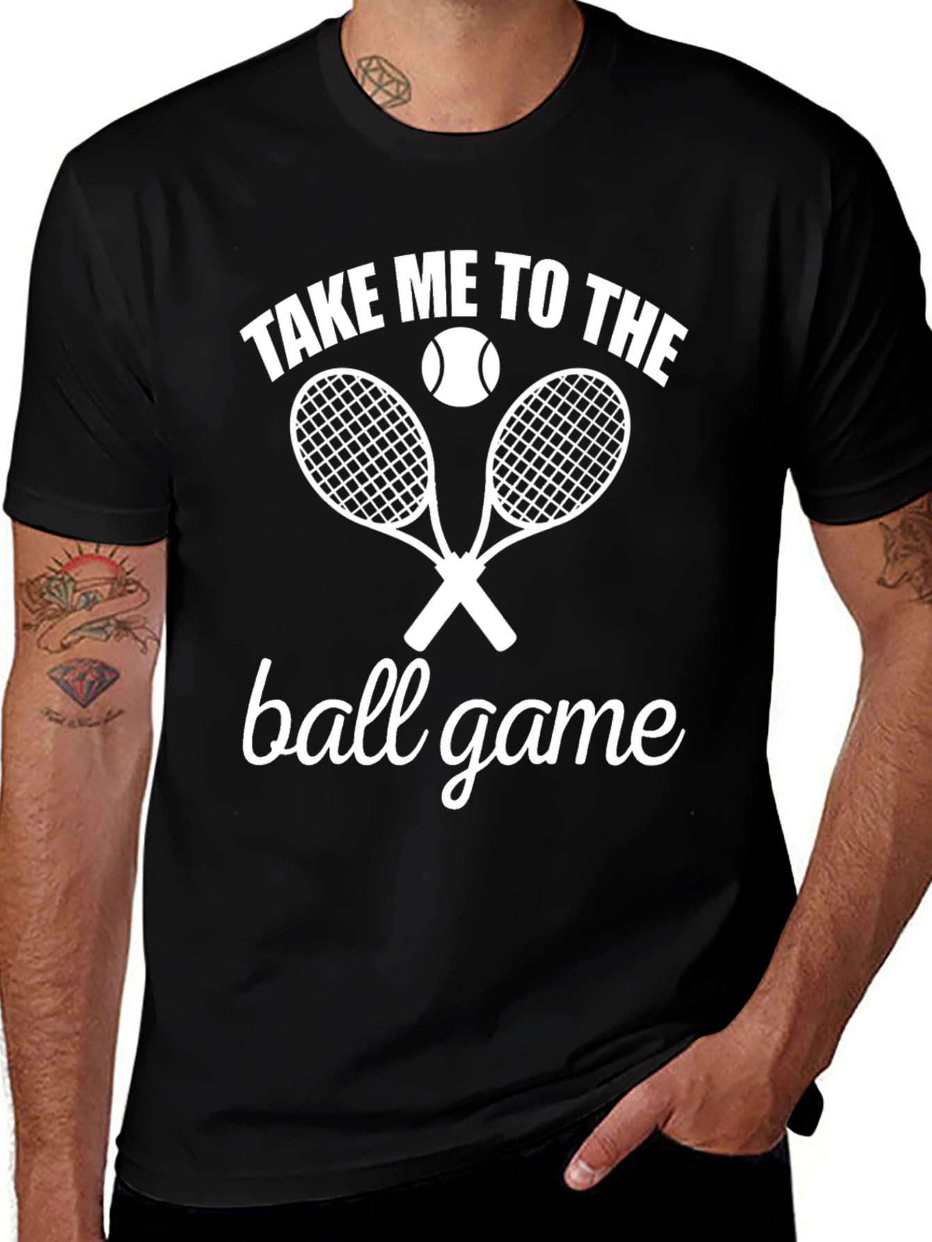Tennis Ball Game Graphic T-Shirt