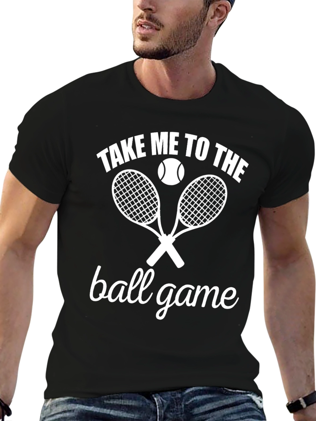 Tennis Ball Game Graphic T-Shirt