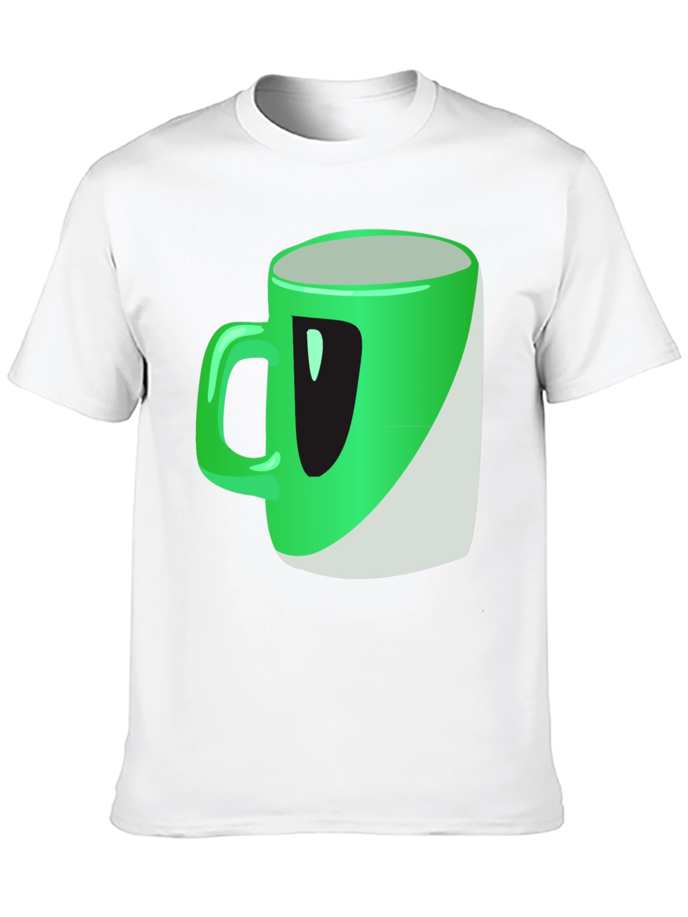 Green Mug Graphic Tee - Casual Wear